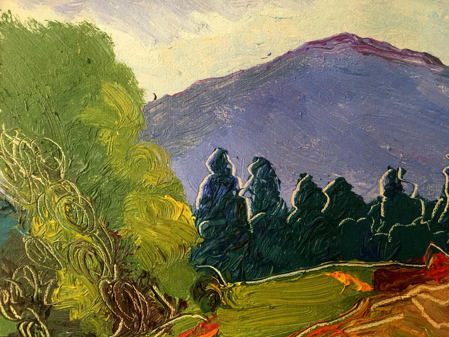 Oil painting Mountain landscape Lednev Dmytro Yakovych