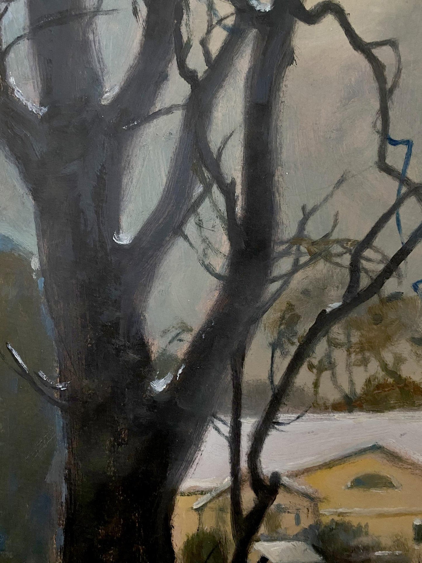 oil forest painting
