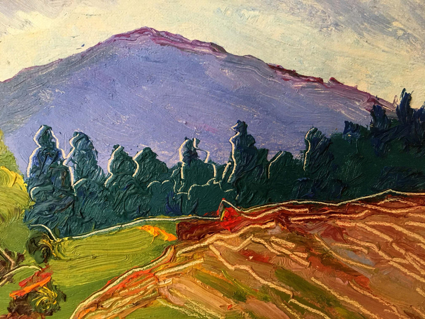 Oil painting Mountain landscape Lednev Dmytro Yakovych
