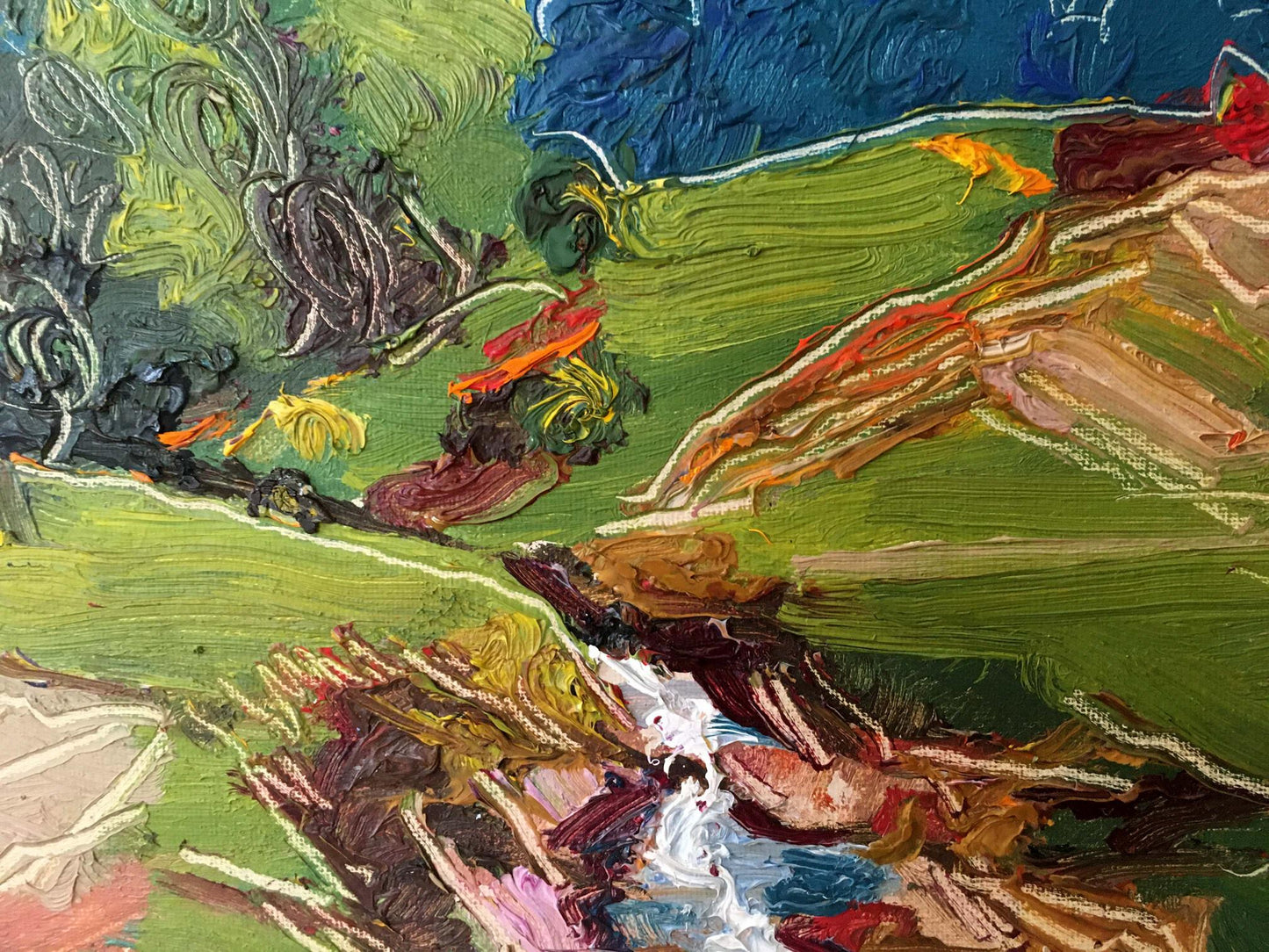 Oil painting Mountain landscape Lednev Dmytro Yakovych