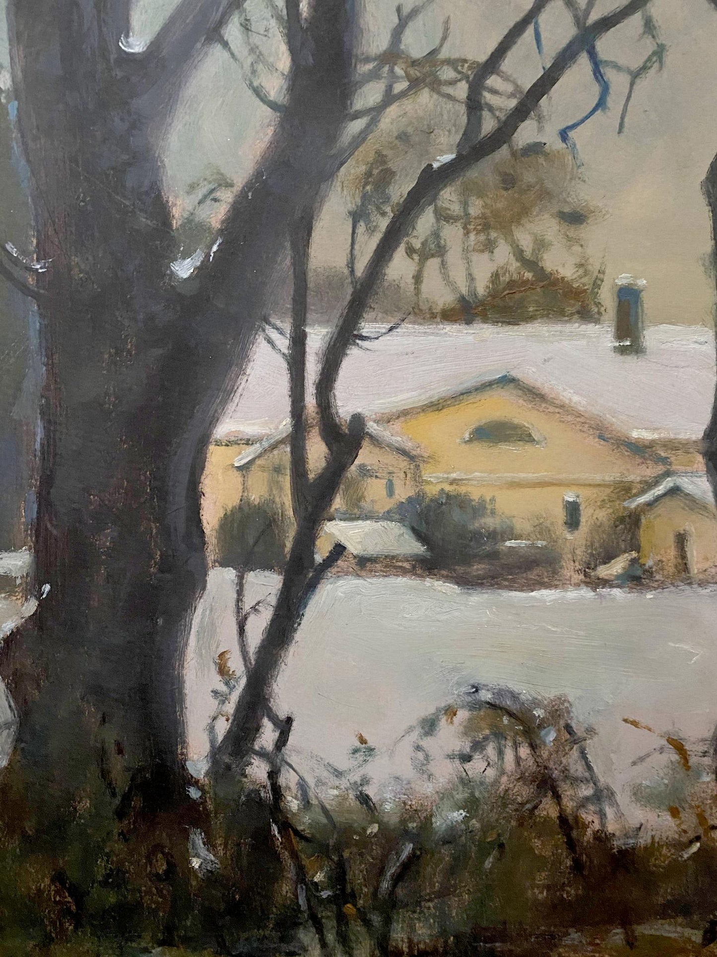oil winter painting