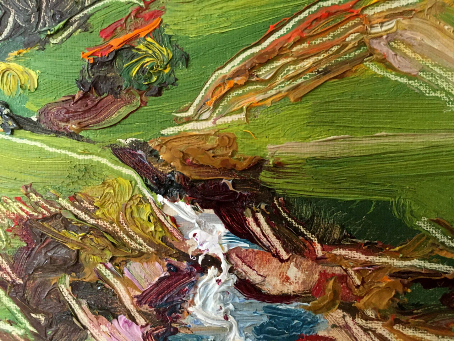Oil painting Mountain landscape Lednev Dmytro Yakovych