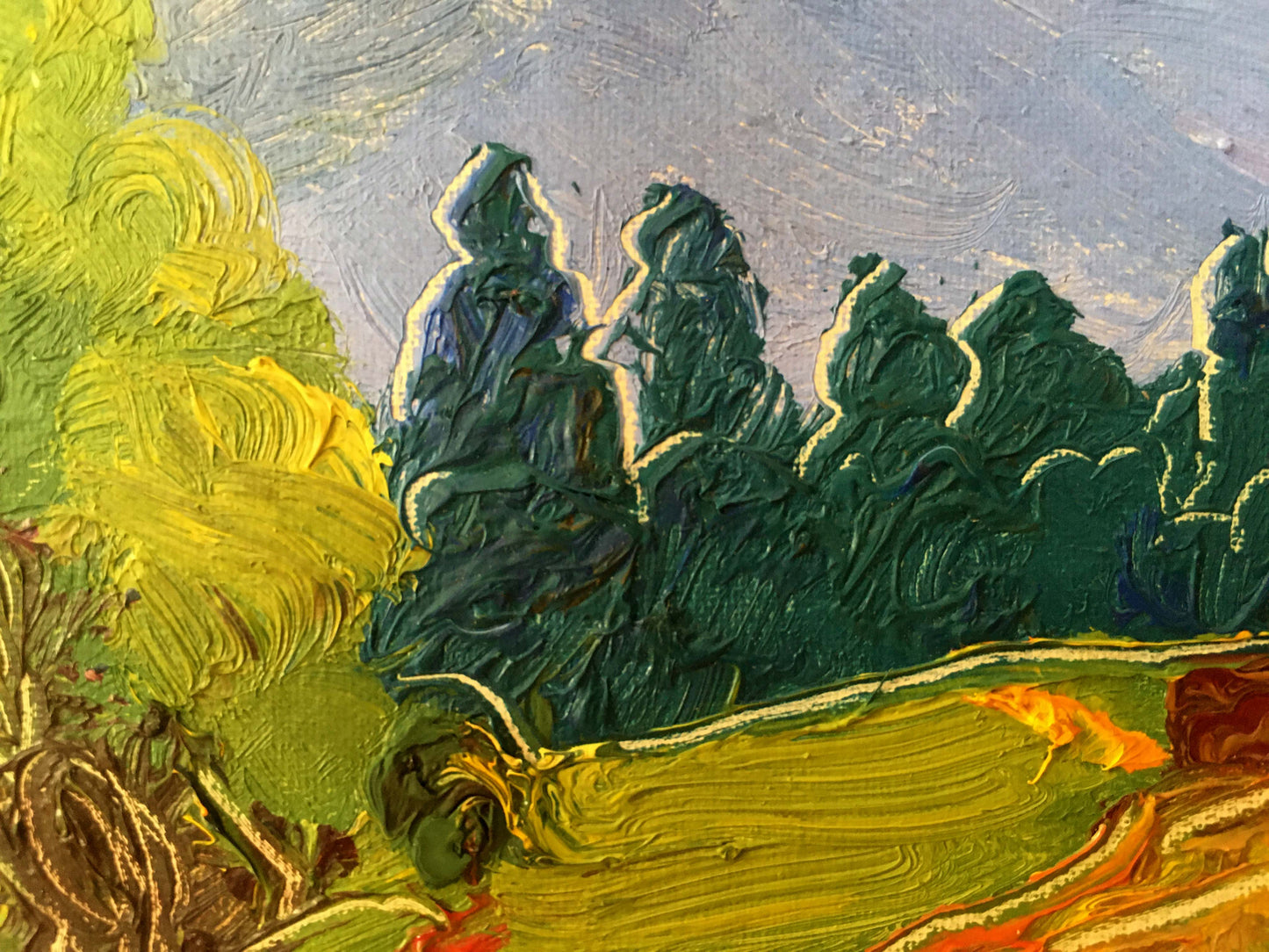 Oil painting Mountain landscape Lednev Dmytro Yakovych