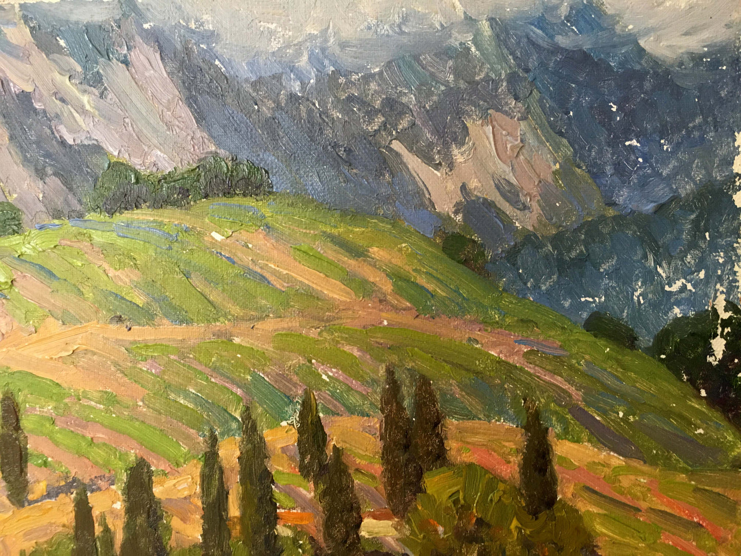 Oil painting Landscape of fields Zlyden Yuri Fedorovich