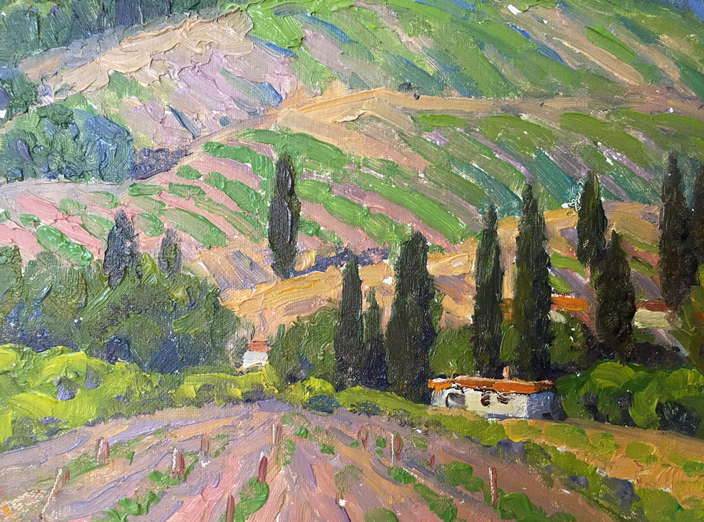 Oil painting Landscape of fields Zlyden Yuri Fedorovich