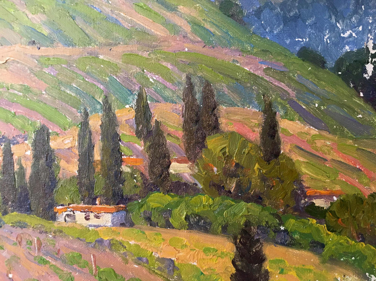 Oil painting Landscape of fields Zlyden Yuri Fedorovich