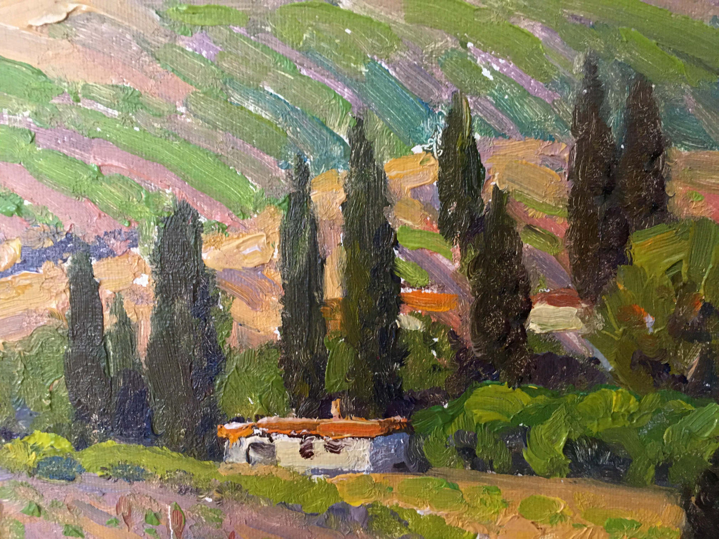 Oil painting Landscape of fields Zlyden Yuri Fedorovich