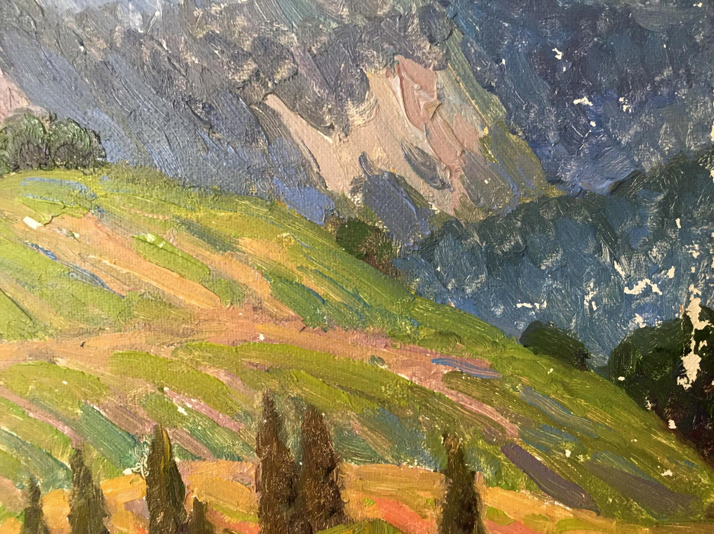 Oil painting Landscape of fields Zlyden Yuri Fedorovich