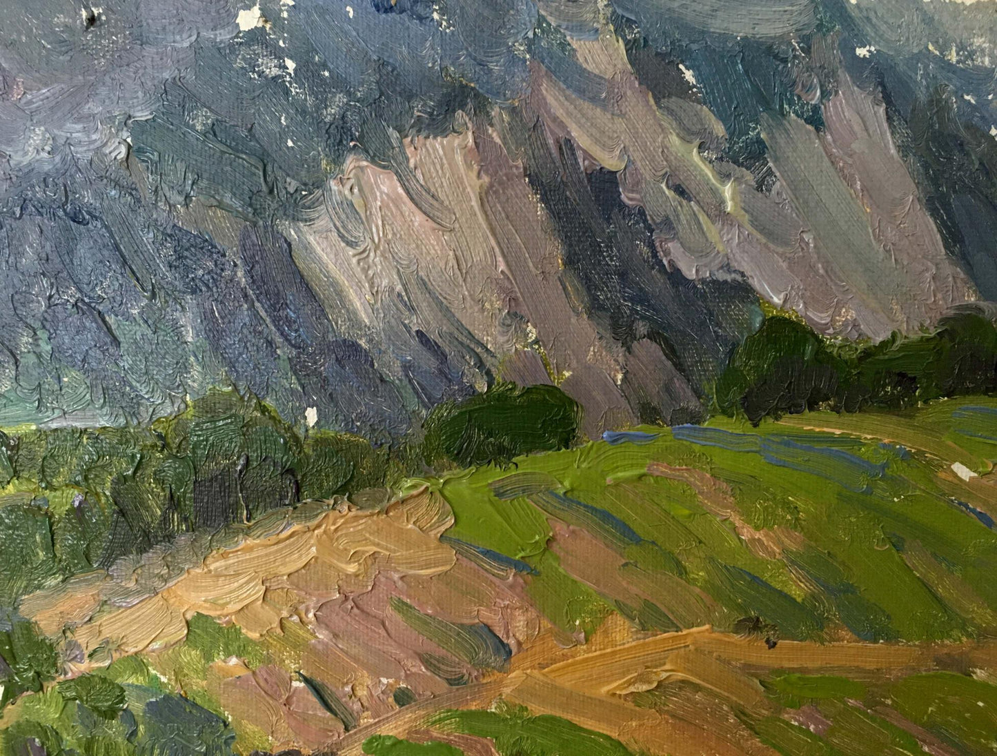 Oil painting Landscape of fields Zlyden Yuri Fedorovich
