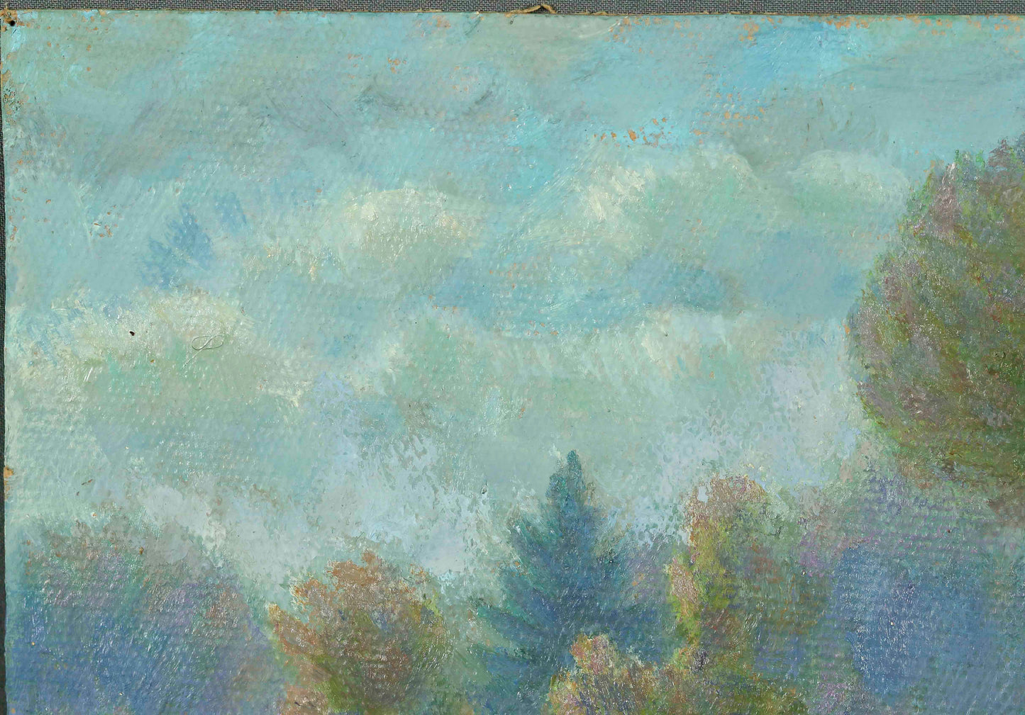 Morning in the woods oil painting