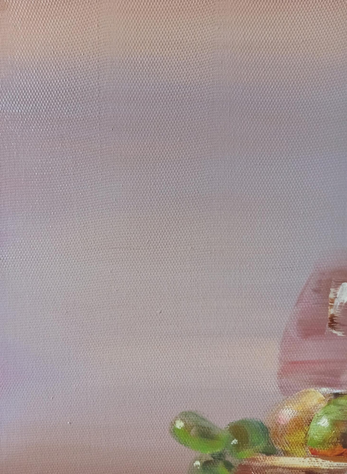Oil painting Still life in pink tones Anatoly Tarabanov