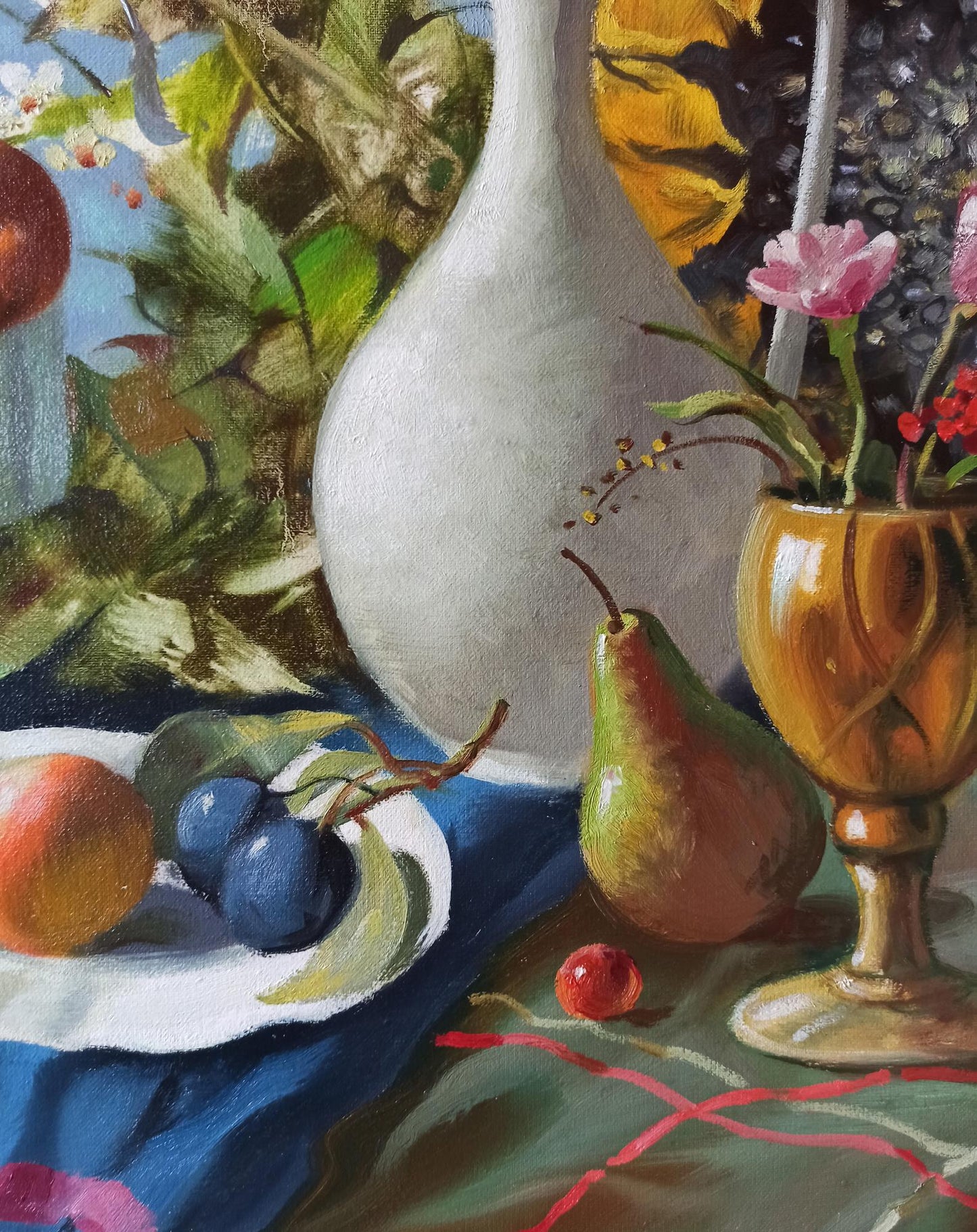 Abstract oil painting Harvest Refreshment Anatoly Tarabanov