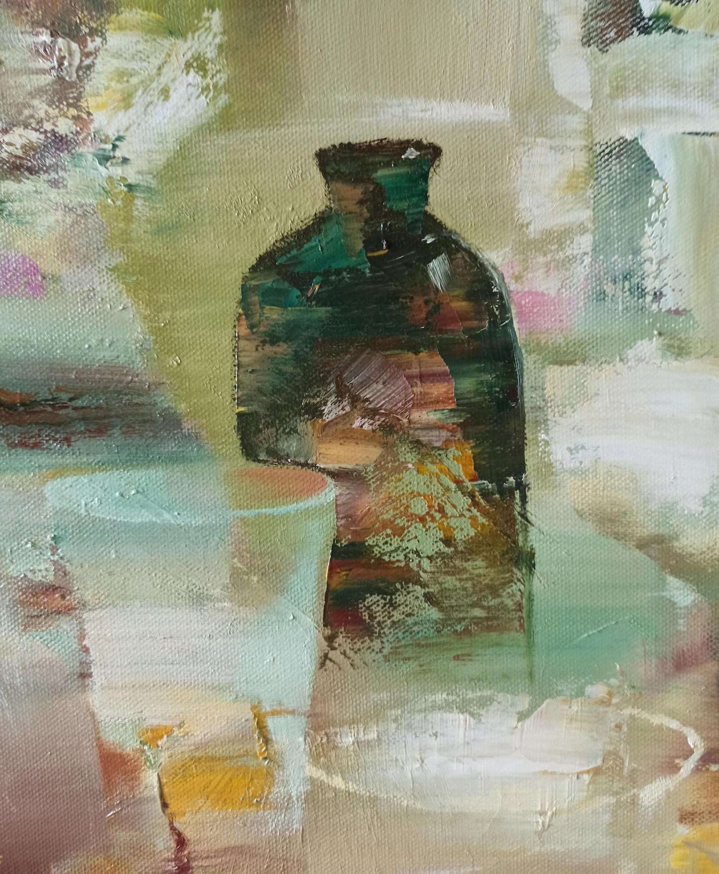 Abstract oil painting Bounty of the Table Anatoly Tarabanov