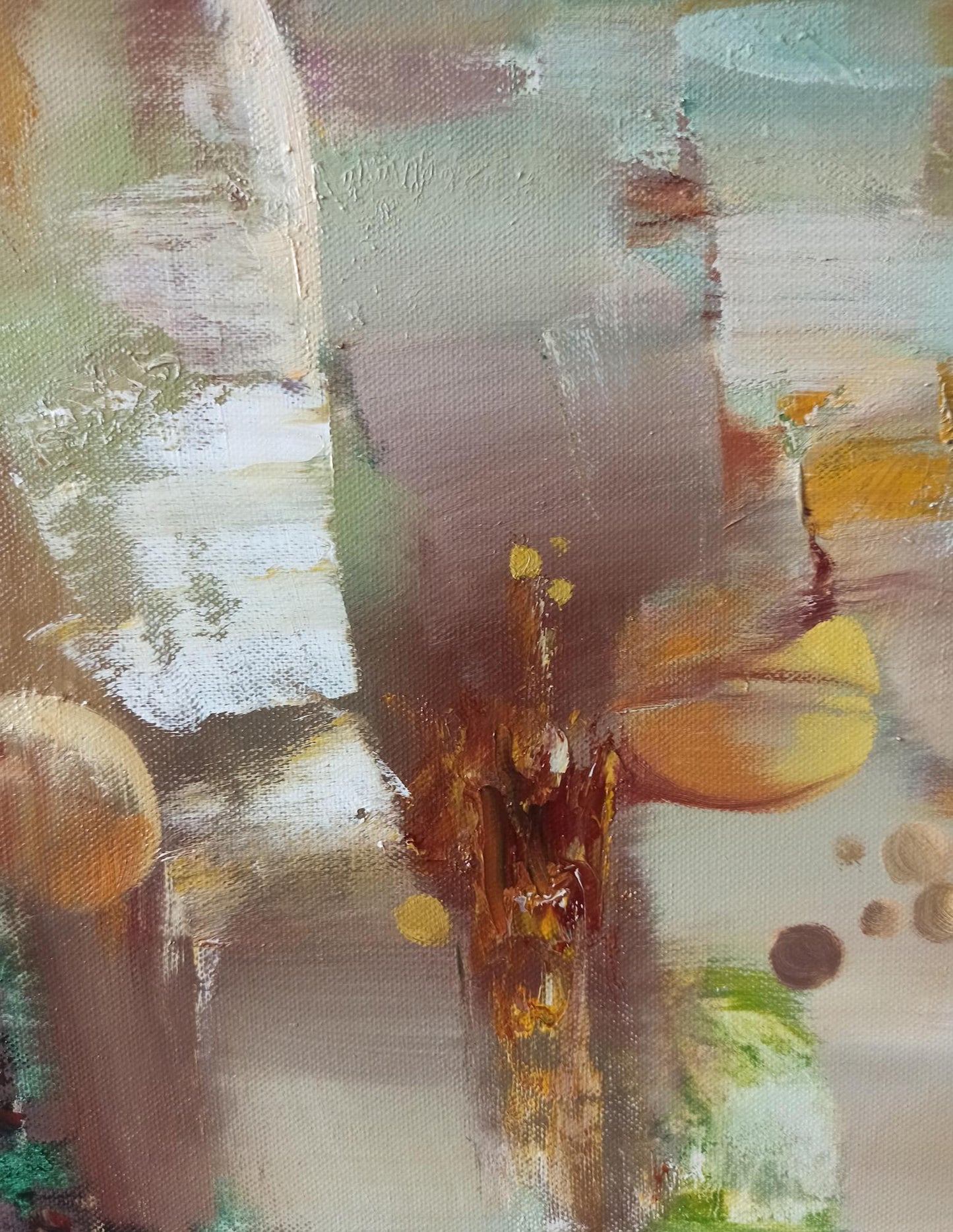 Abstract oil painting Bounty of the Table Anatoly Tarabanov
