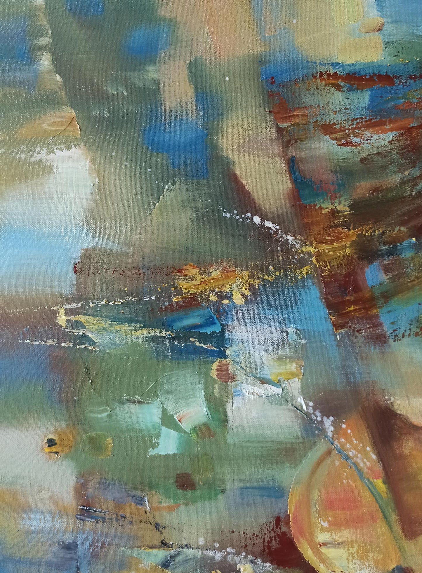 Abstract oil painting Melodic Mirage Anatoly Tarabanov