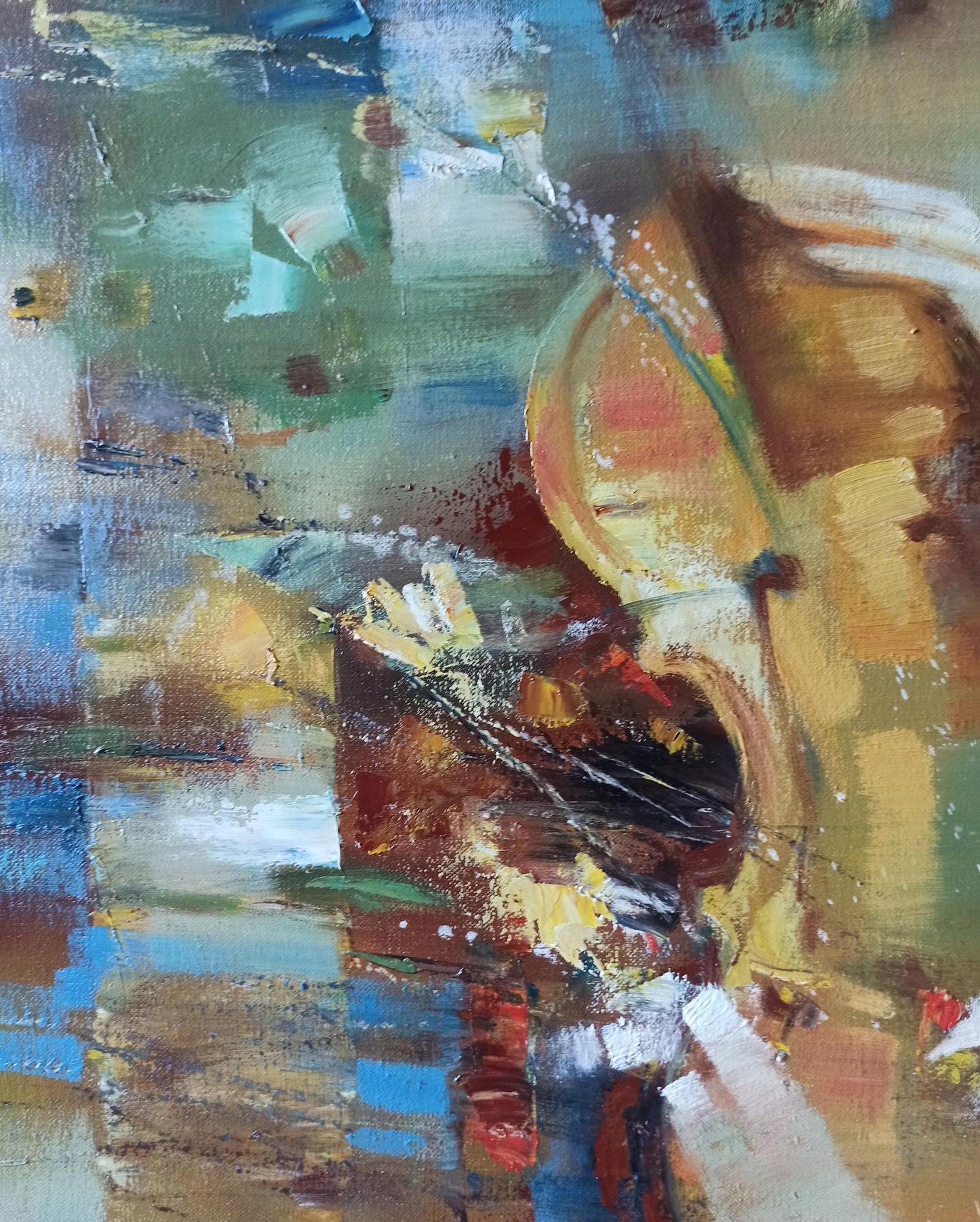 Abstract oil painting Melodic Mirage Anatoly Tarabanov