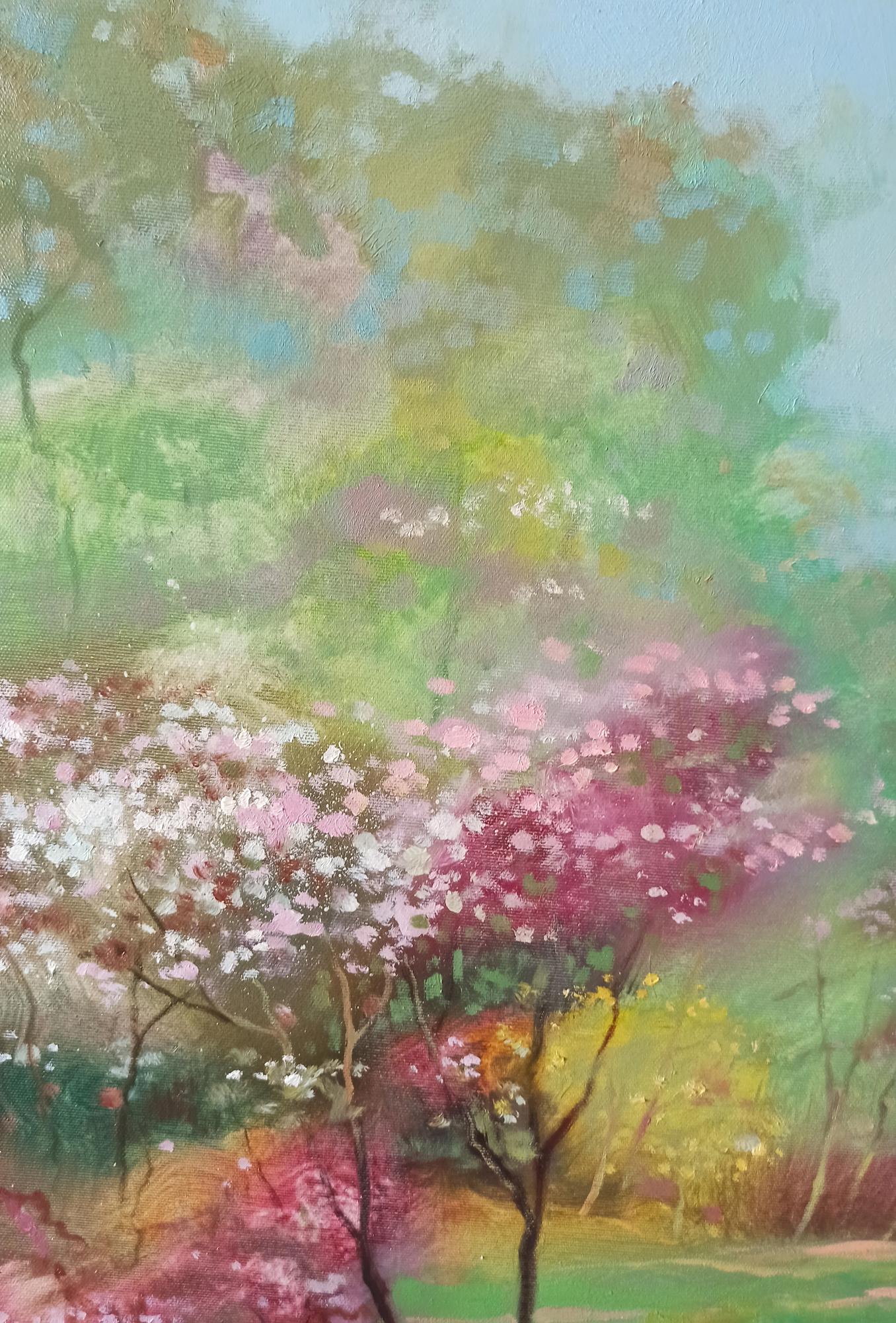 Abstract oil painting Springtime Splendor Anatoly Tarabanov