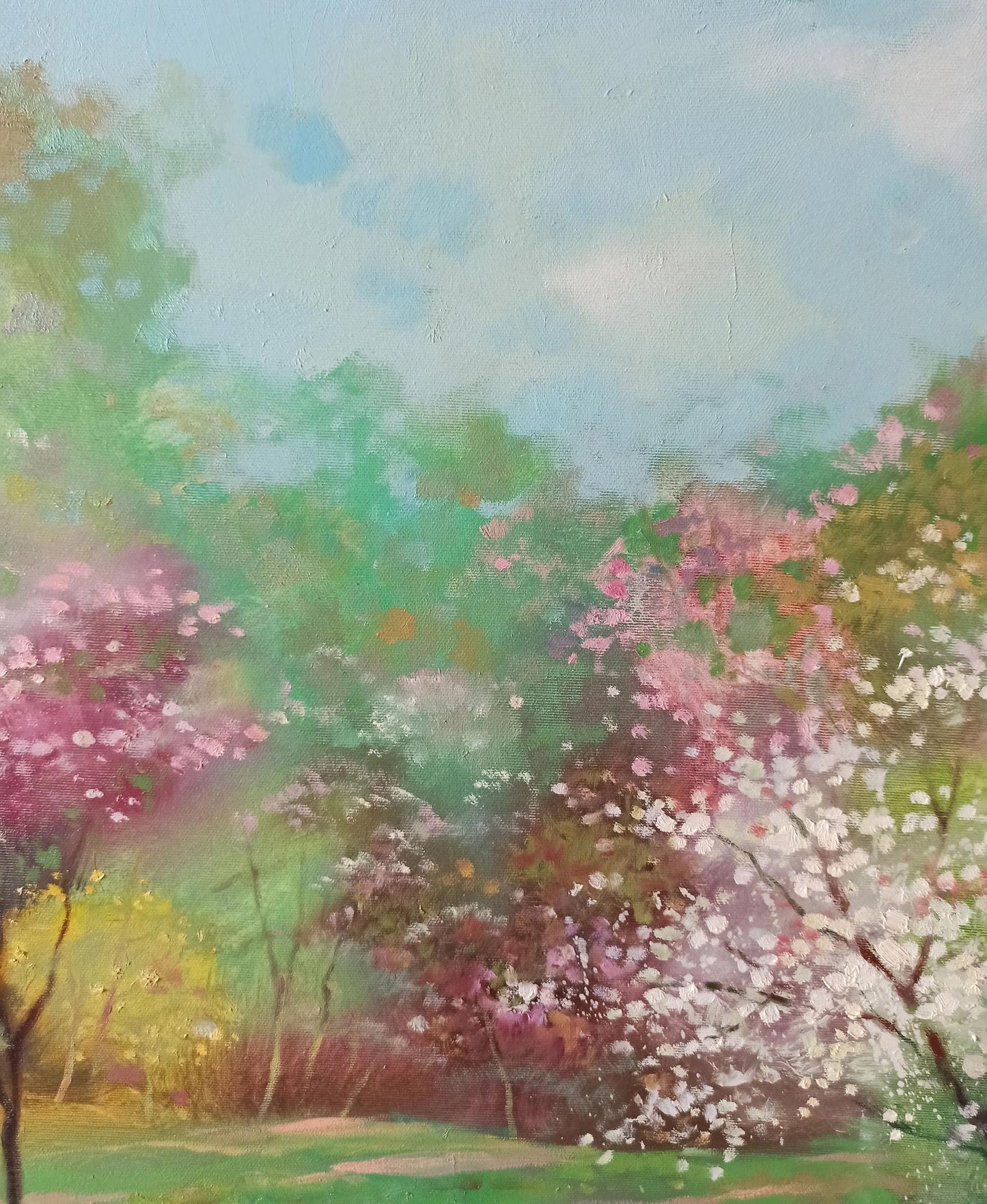 Abstract oil painting Springtime Splendor Anatoly Tarabanov