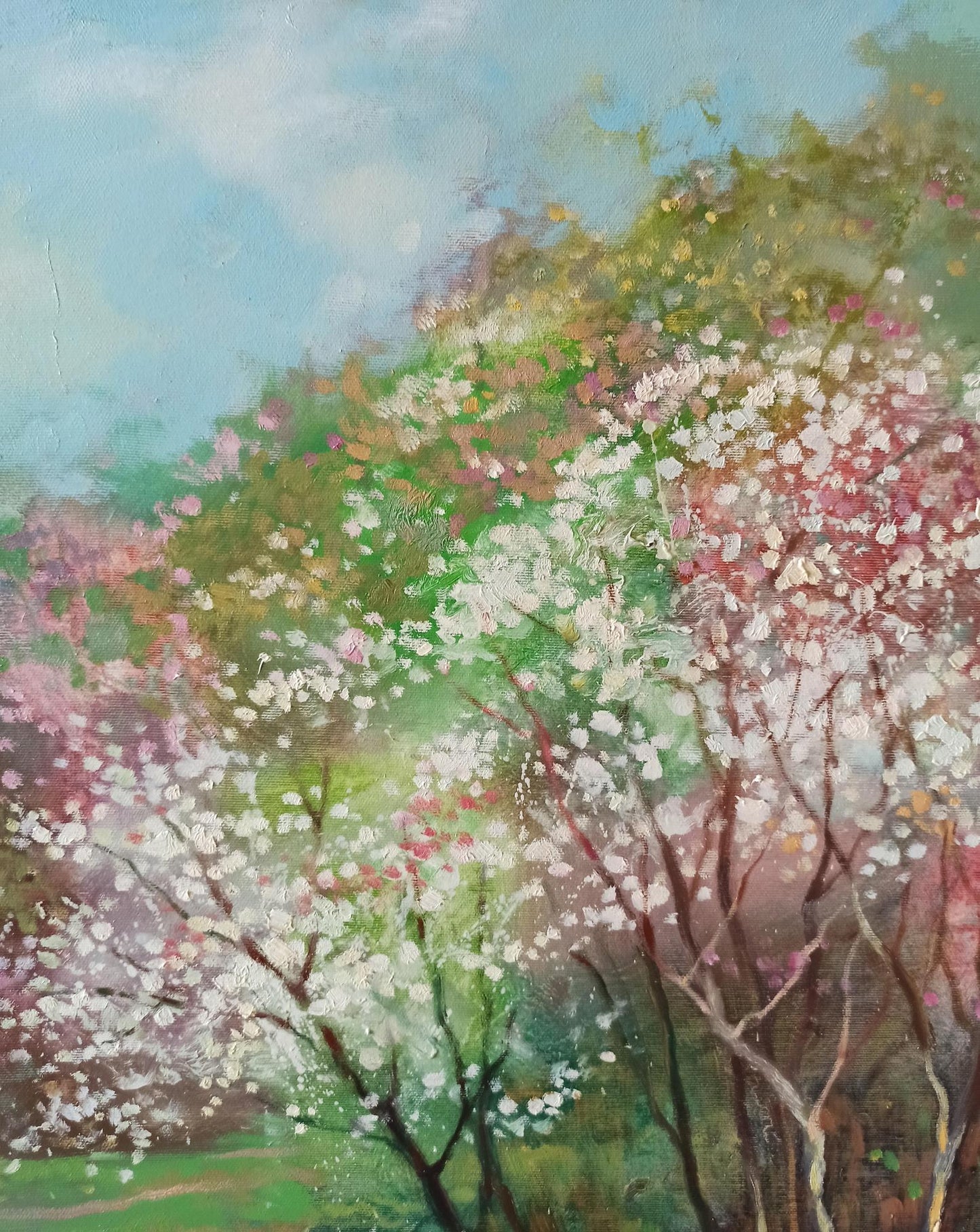 Abstract oil painting Springtime Splendor Anatoly Tarabanov