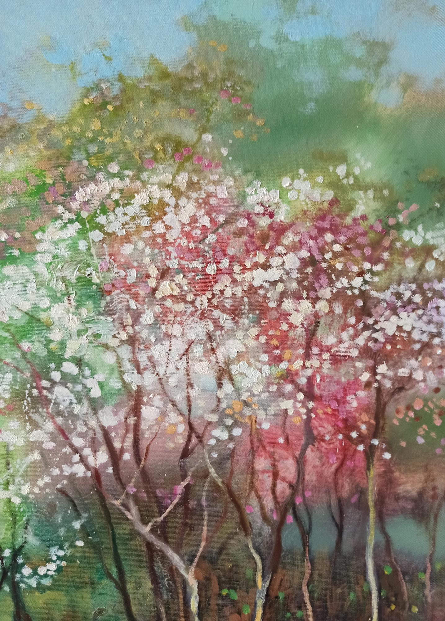 Abstract oil painting Springtime Splendor Anatoly Tarabanov
