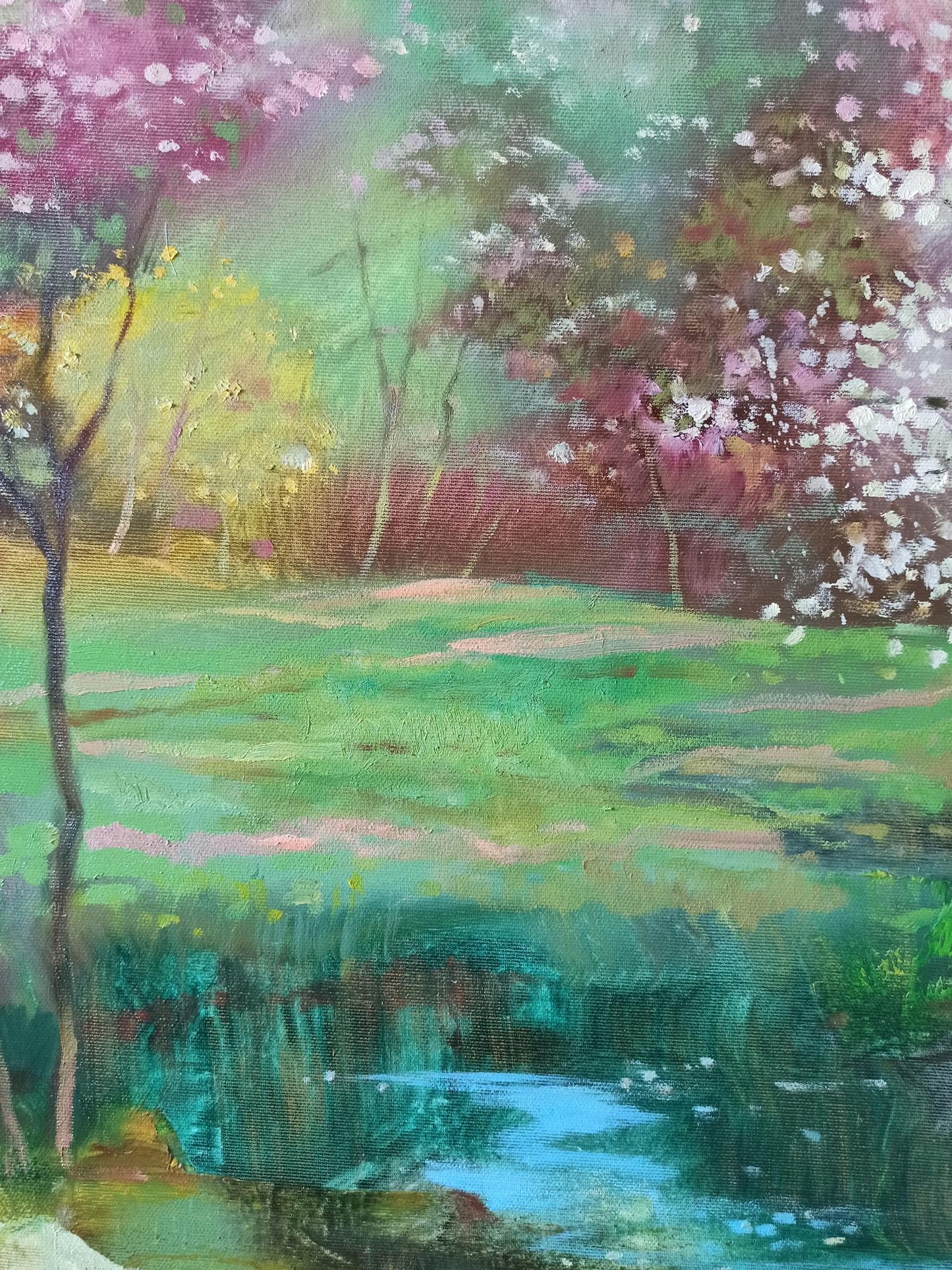Abstract oil painting Springtime Splendor Anatoly Tarabanov
