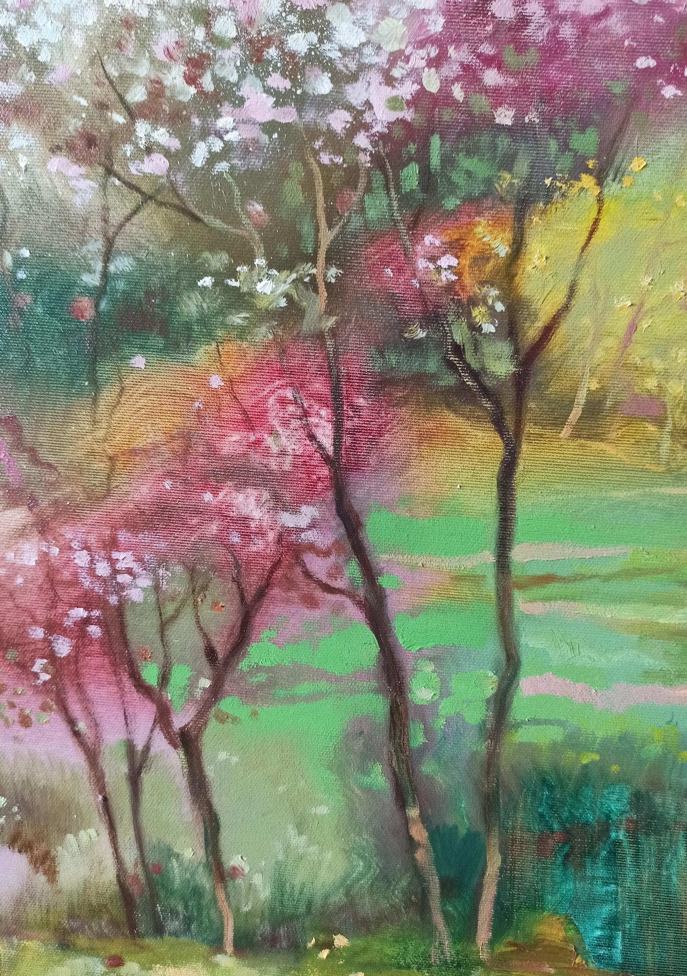 Abstract oil painting Springtime Splendor Anatoly Tarabanov