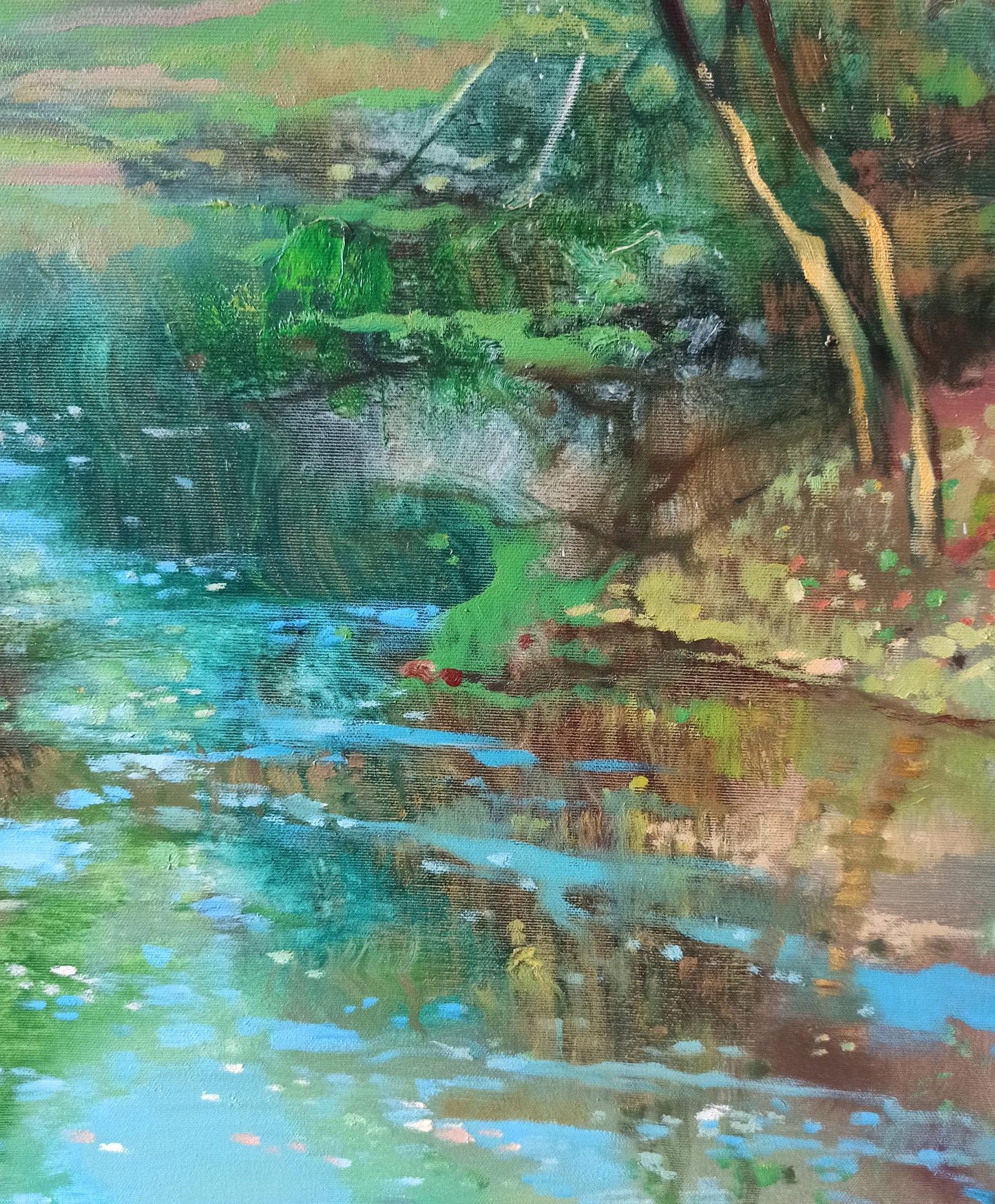 Abstract oil painting Springtime Splendor Anatoly Tarabanov