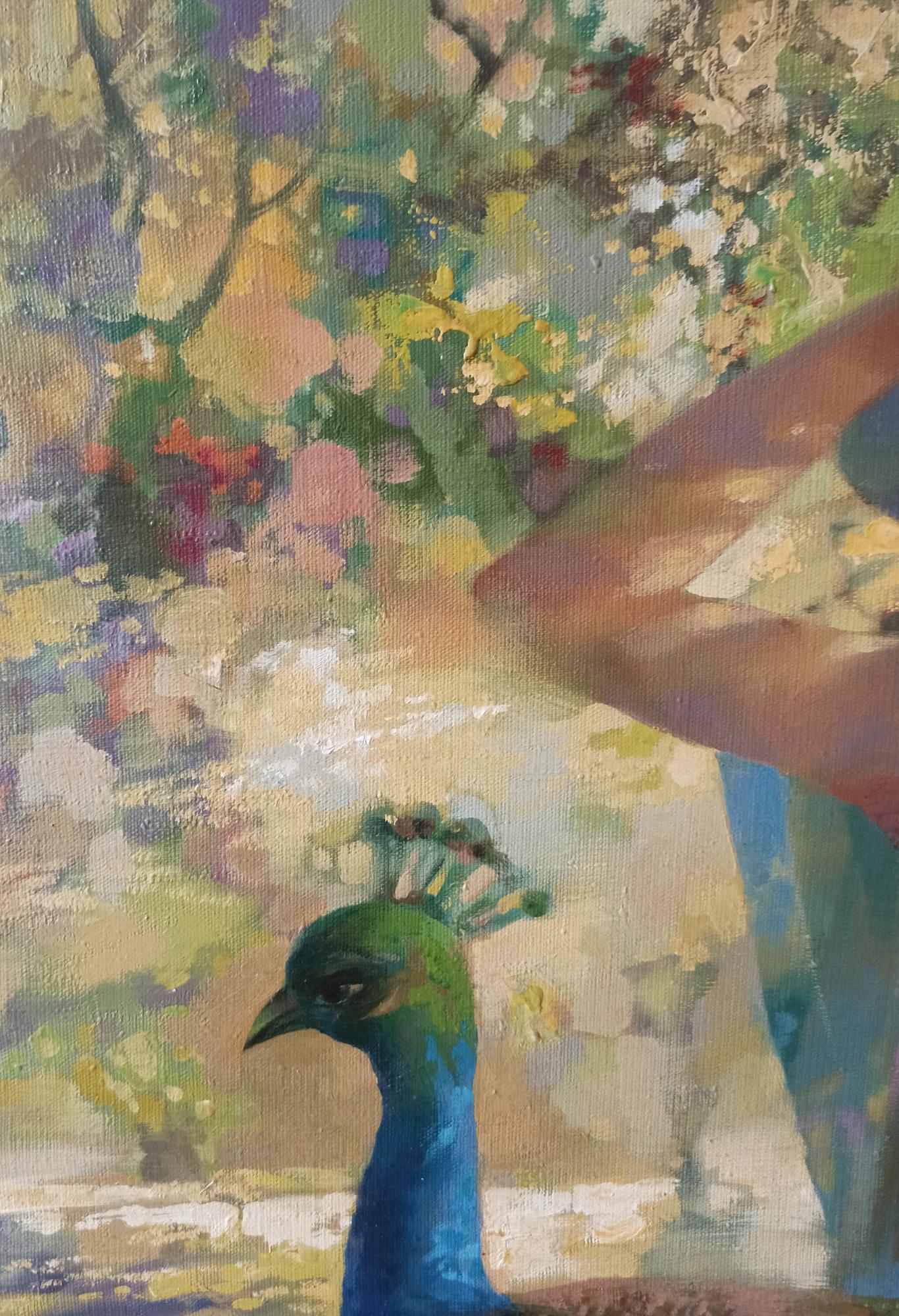 Abstract oil painting