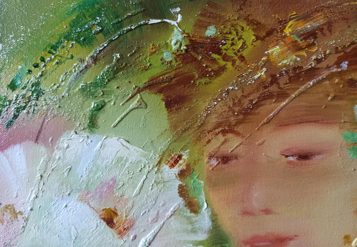 Abstract oil painting Garden Delight Anatoly Tarabanov