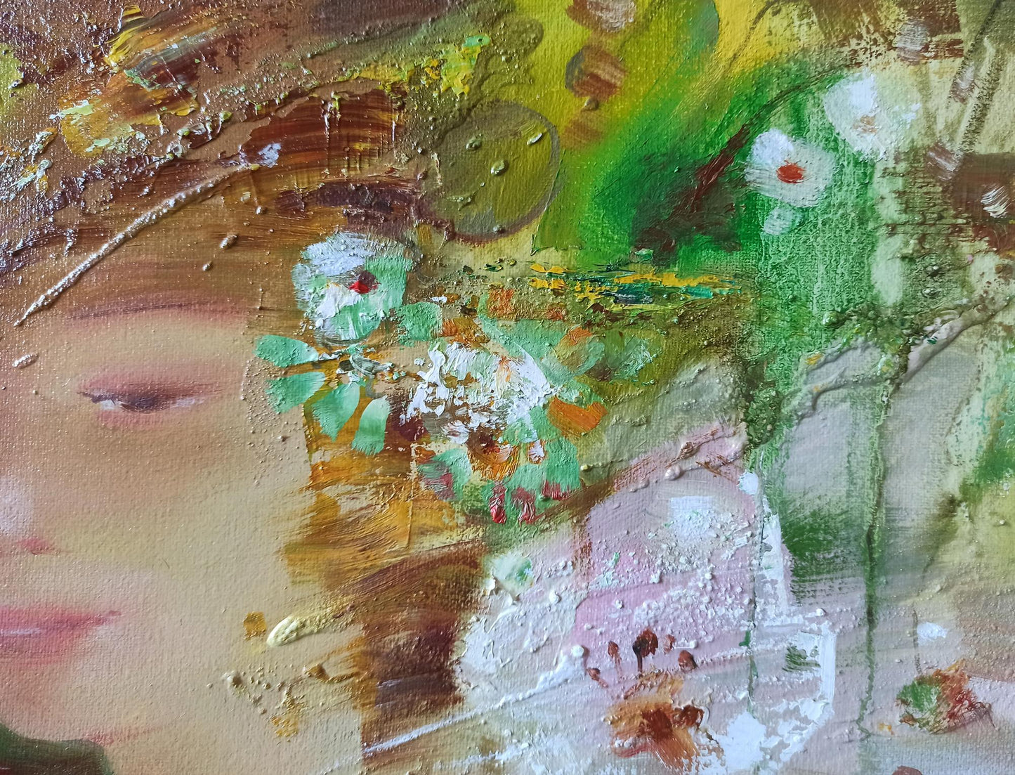 Abstract oil painting Garden Delight Anatoly Tarabanov