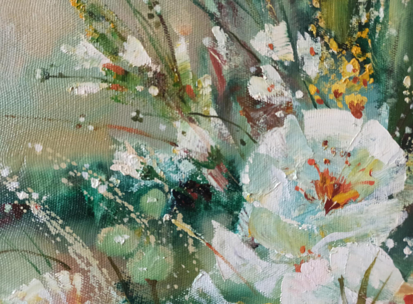 Abstract oil painting Garden Delight Anatoly Tarabanov