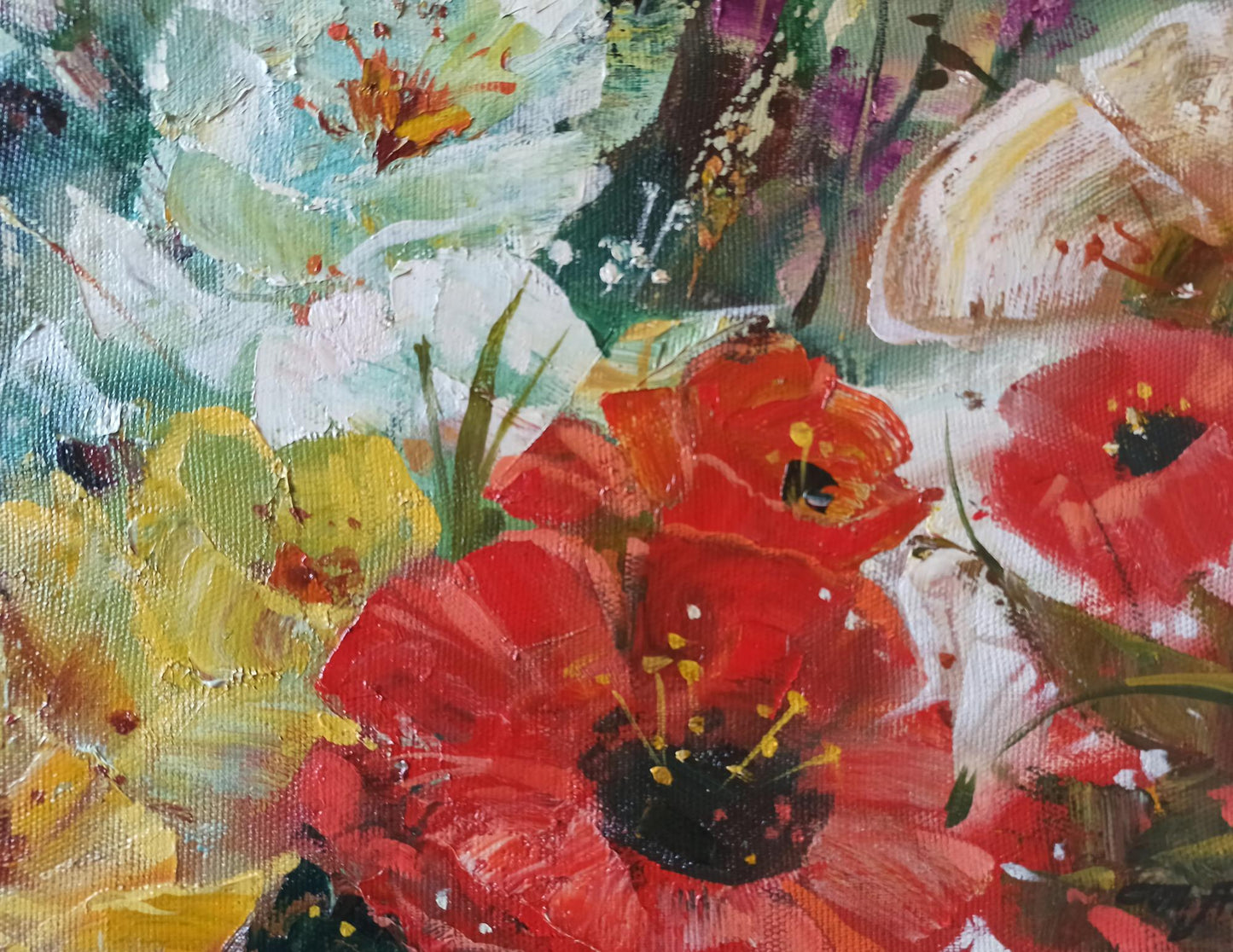 Abstract oil painting Garden Delight Anatoly Tarabanov