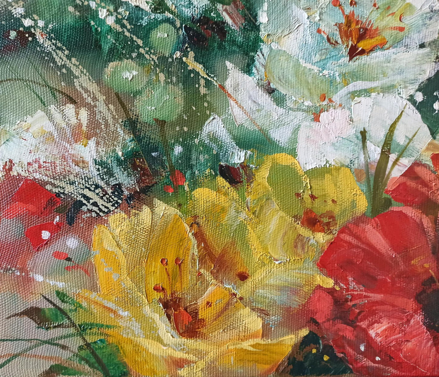 Abstract oil painting Garden Delight Anatoly Tarabanov