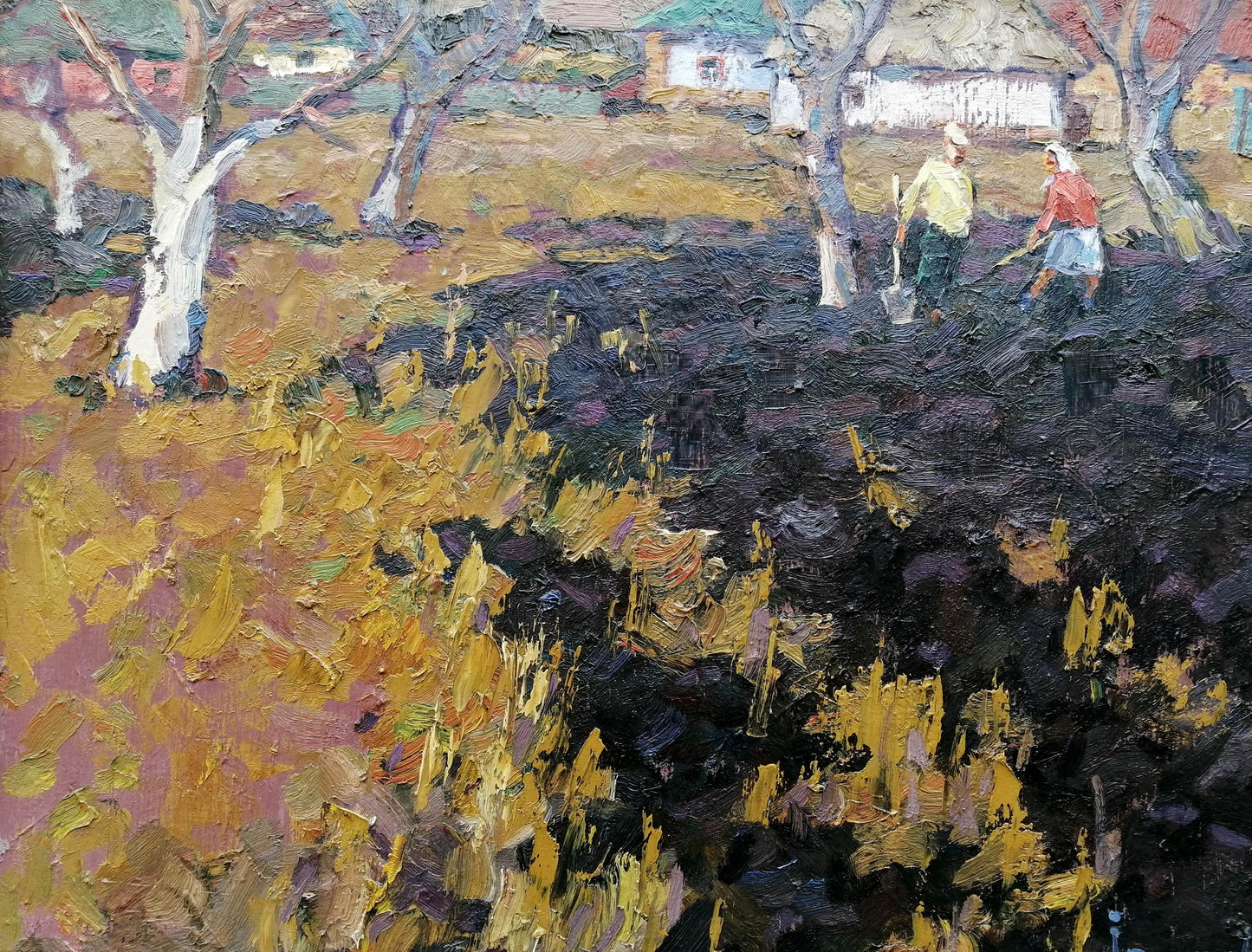 Nature Village landscape Art