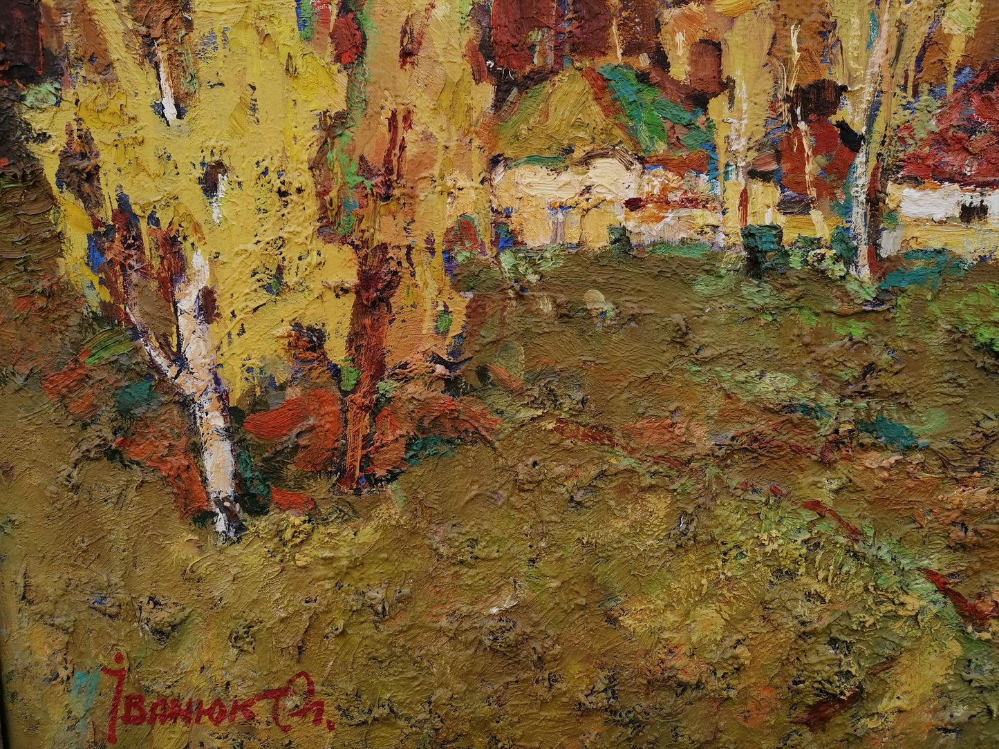 Oil Painting Village landscape