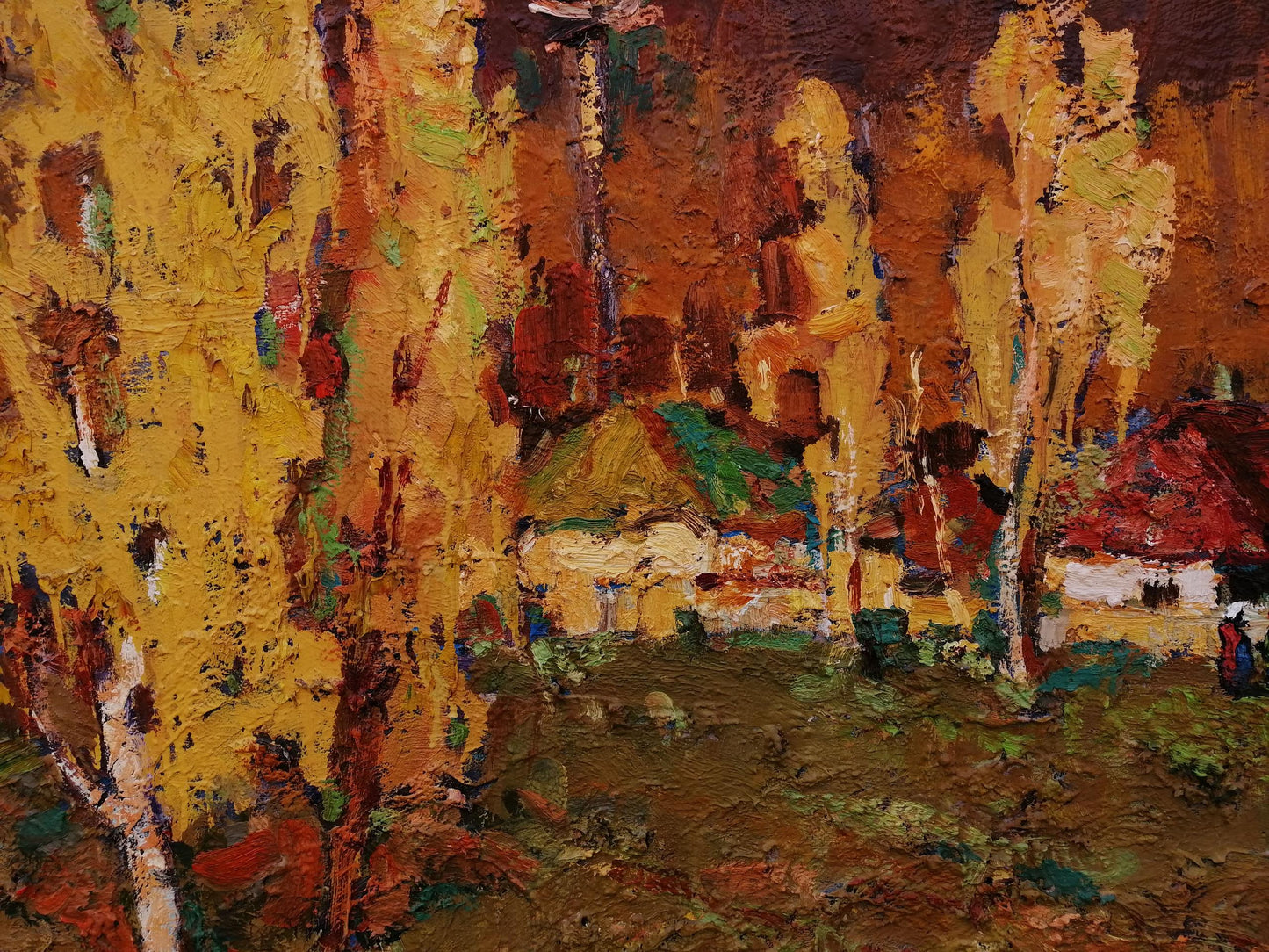 Village landscape Autumn
