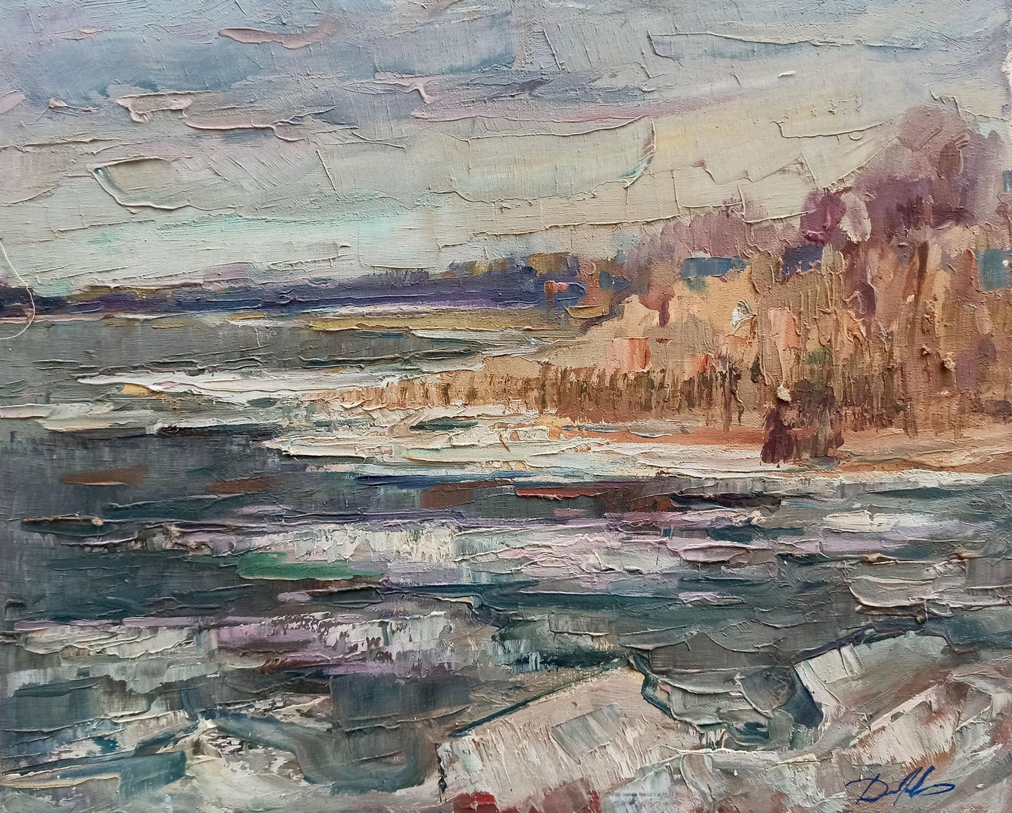 oil painting winter landscape buy