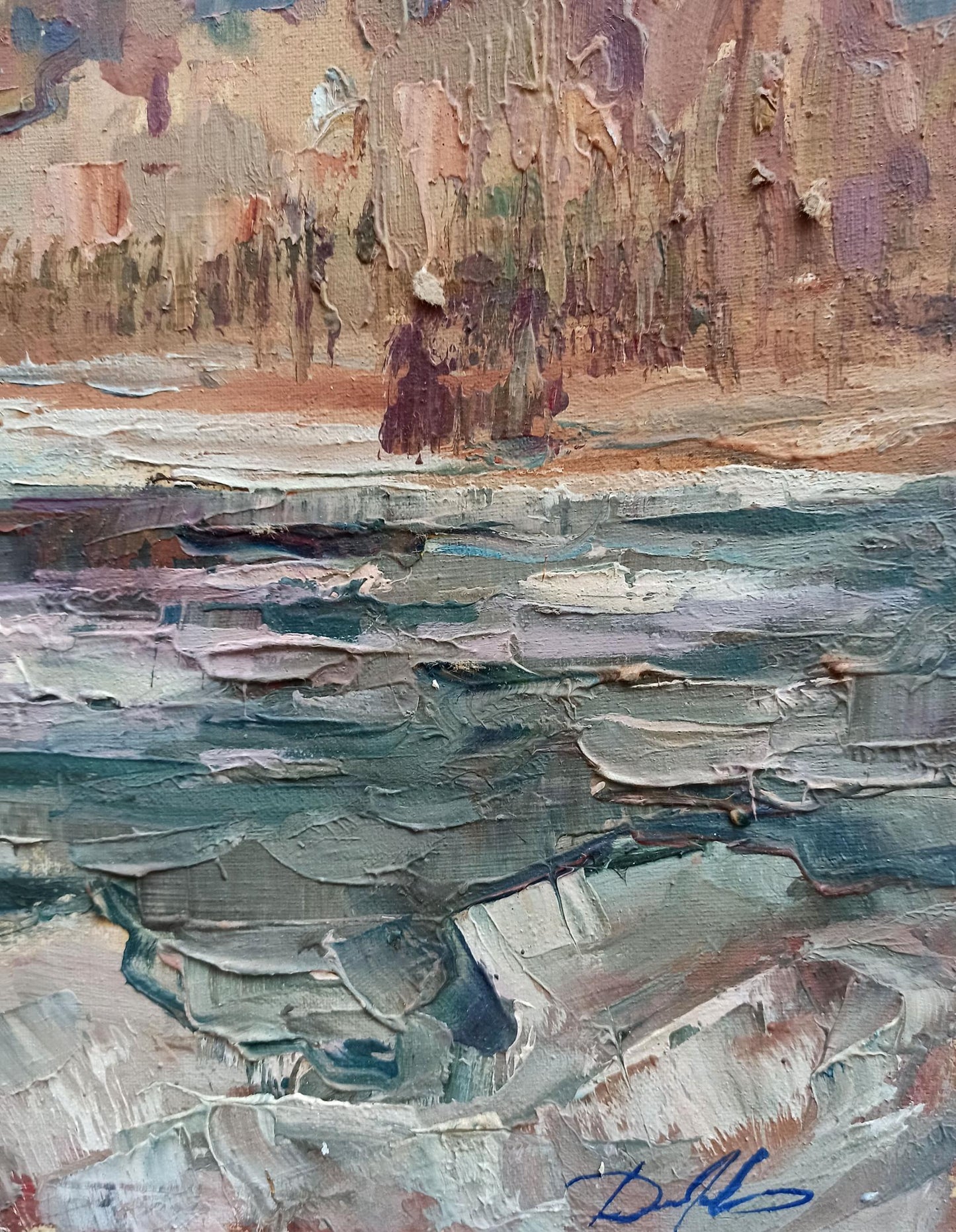 oil winter painting