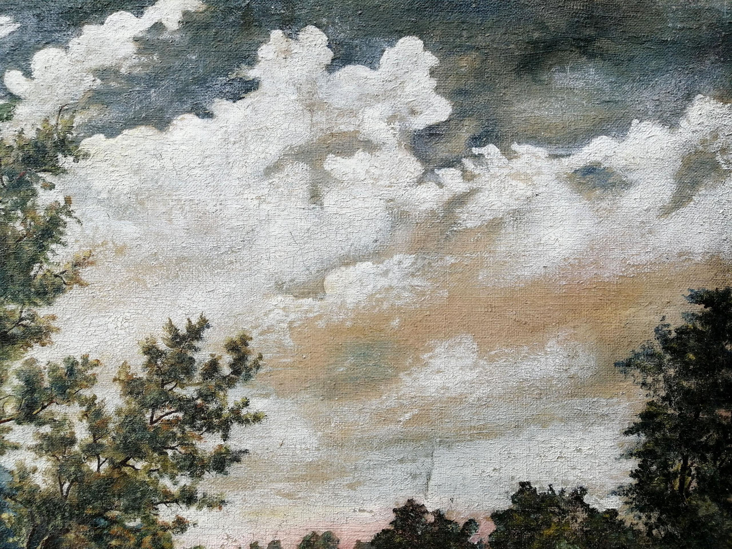 Oil painting Fishing Unknown artist