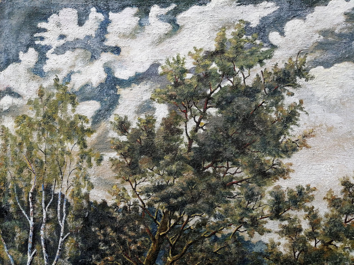 Oil painting Fishing Unknown artist