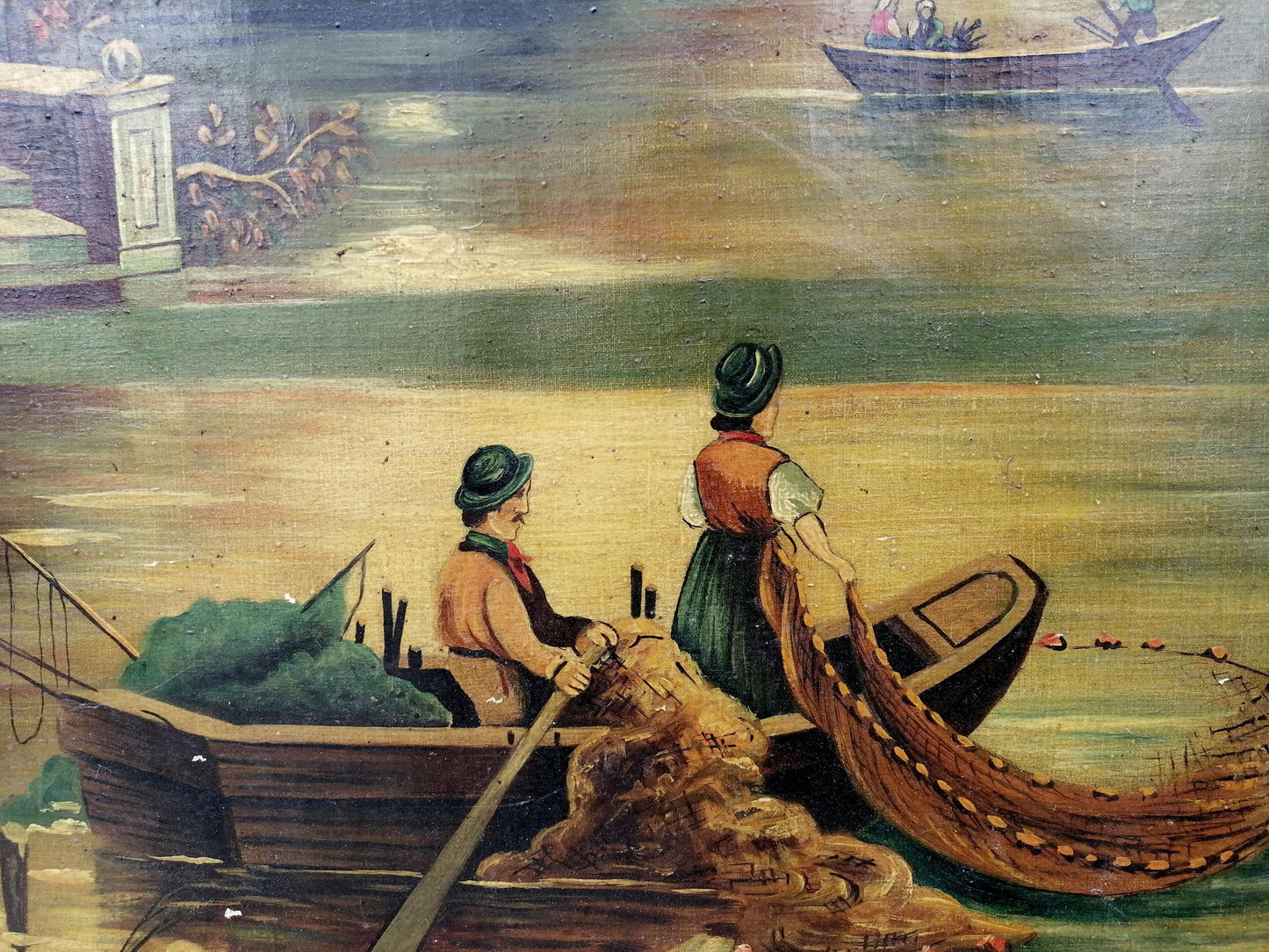Oil painting Italian landscape Unknown artist