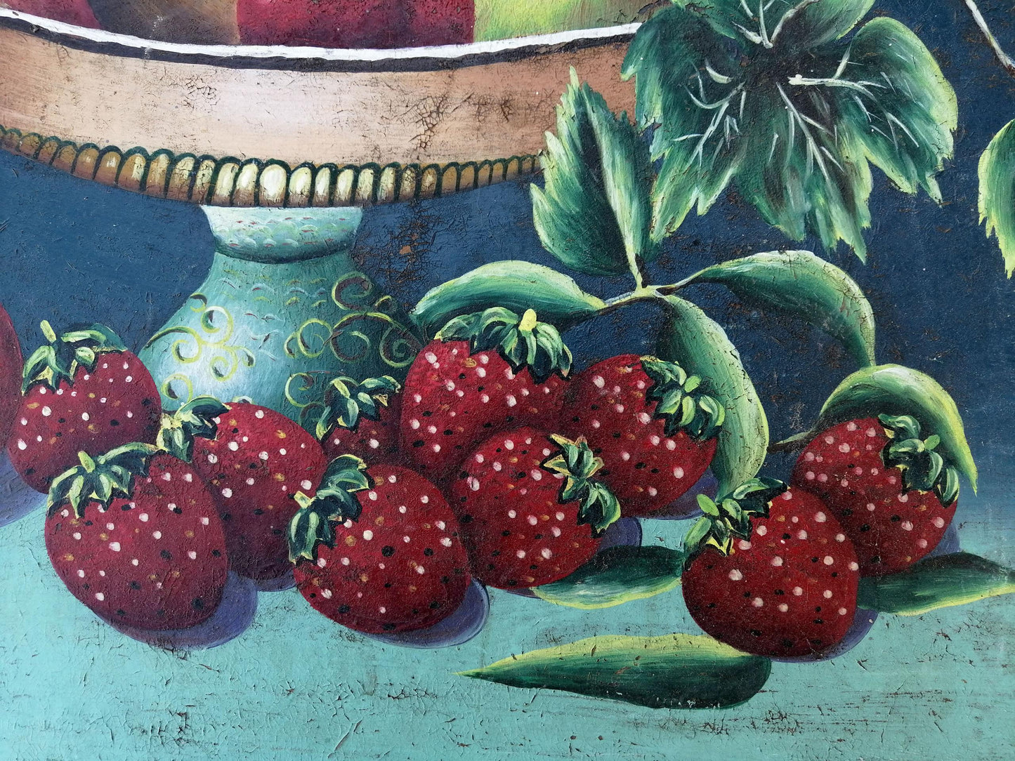 Oil painting Still life with sweets Unknown artist