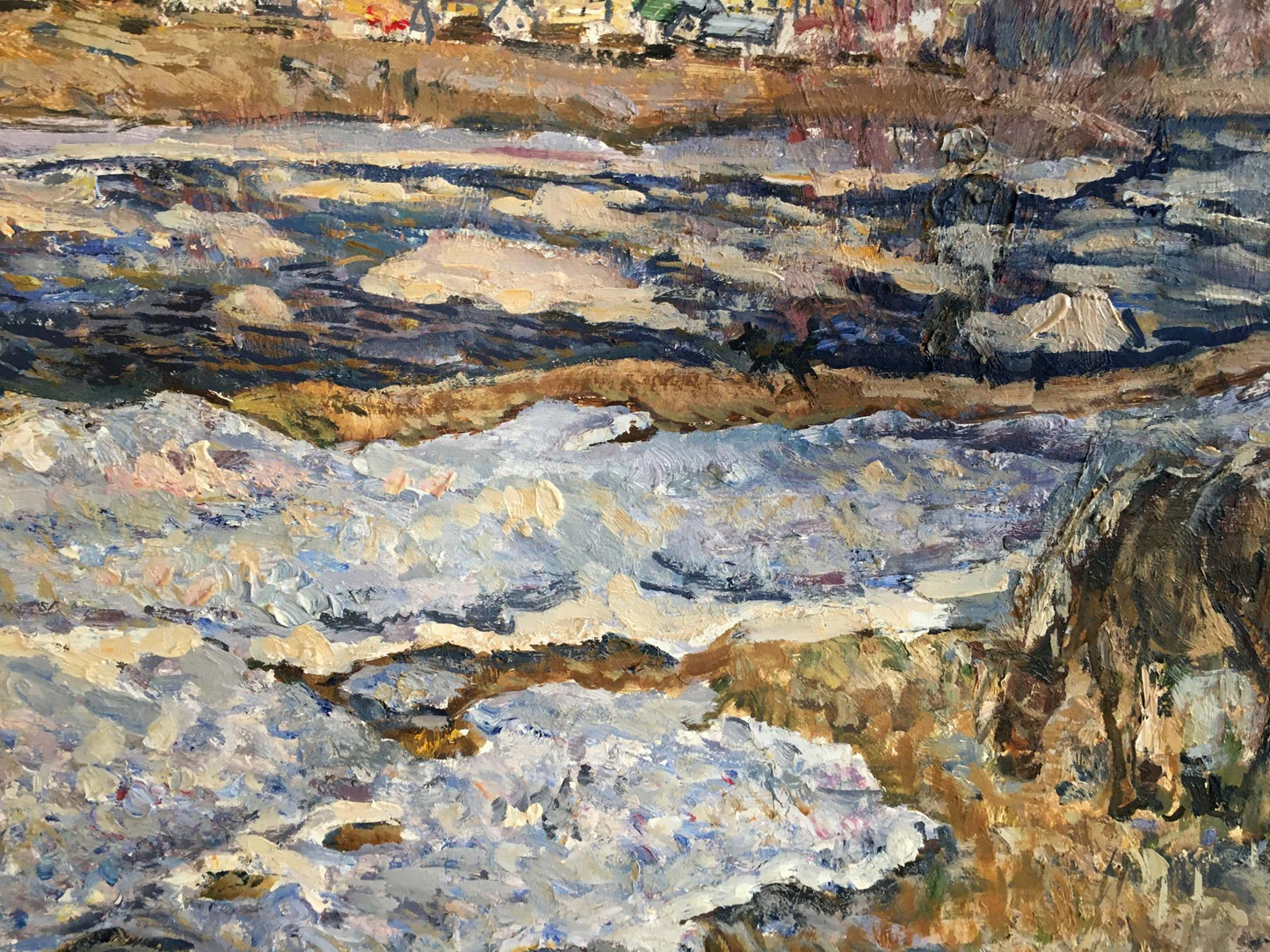 Oil painting Autumn day Zvyagintsev Rostislav Mikhailovich