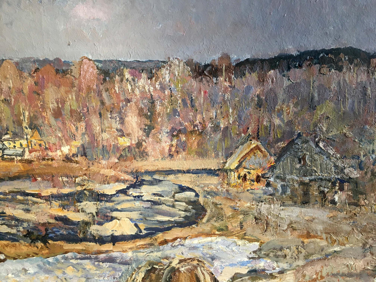Oil painting Autumn day Zvyagintsev Rostislav Mikhailovich