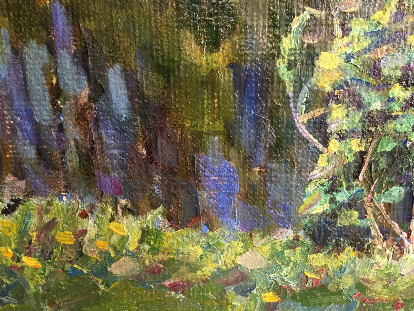 Oil painting Gatherings near the river Unknown artist