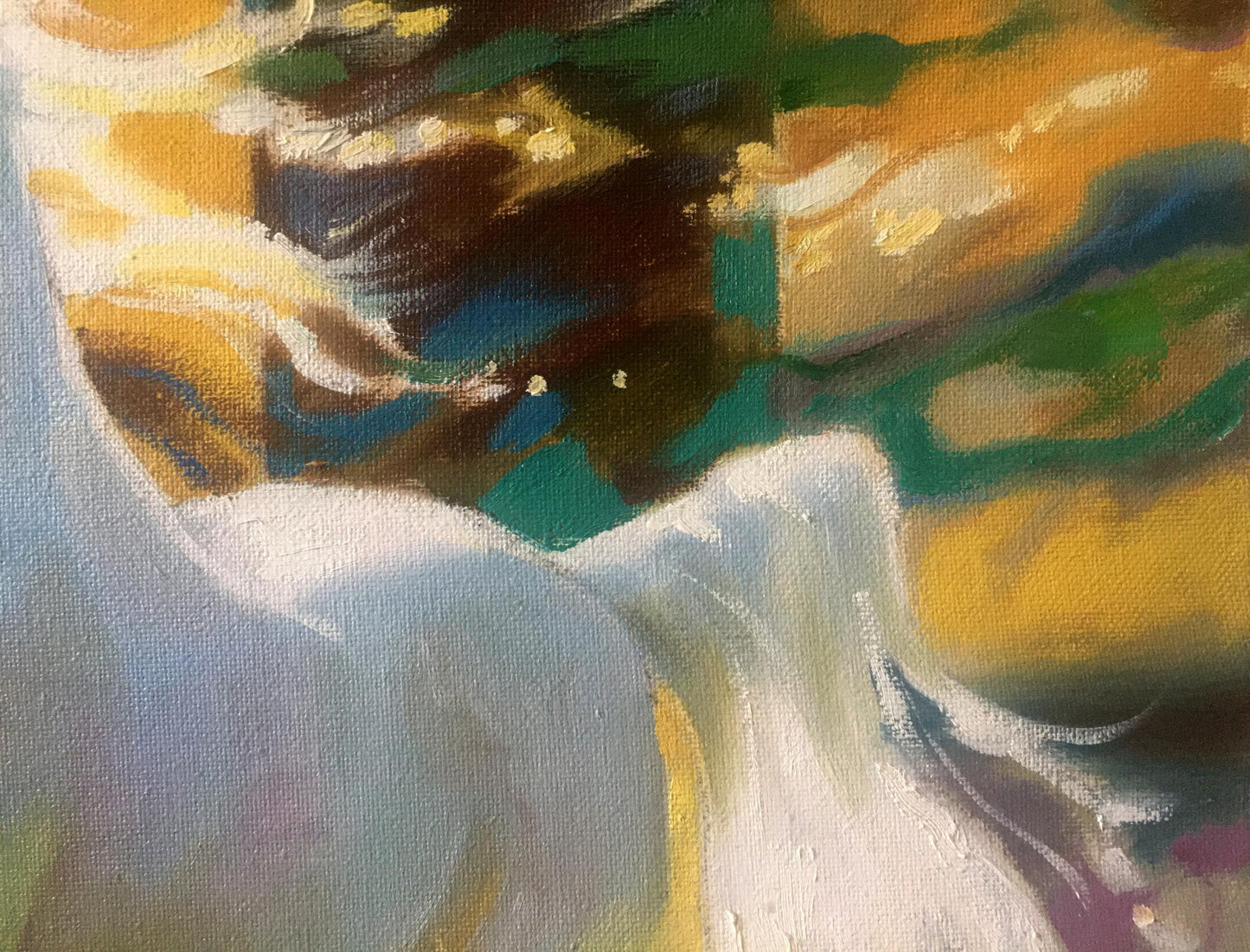 Abstract oil painting Horses Anatoly Borisovich Tarabanov