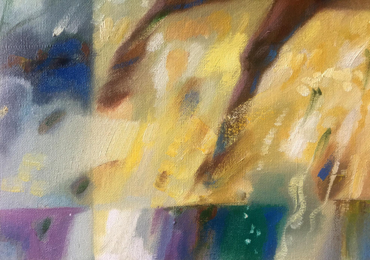 Abstract oil painting Horses Anatoly Borisovich Tarabanov
