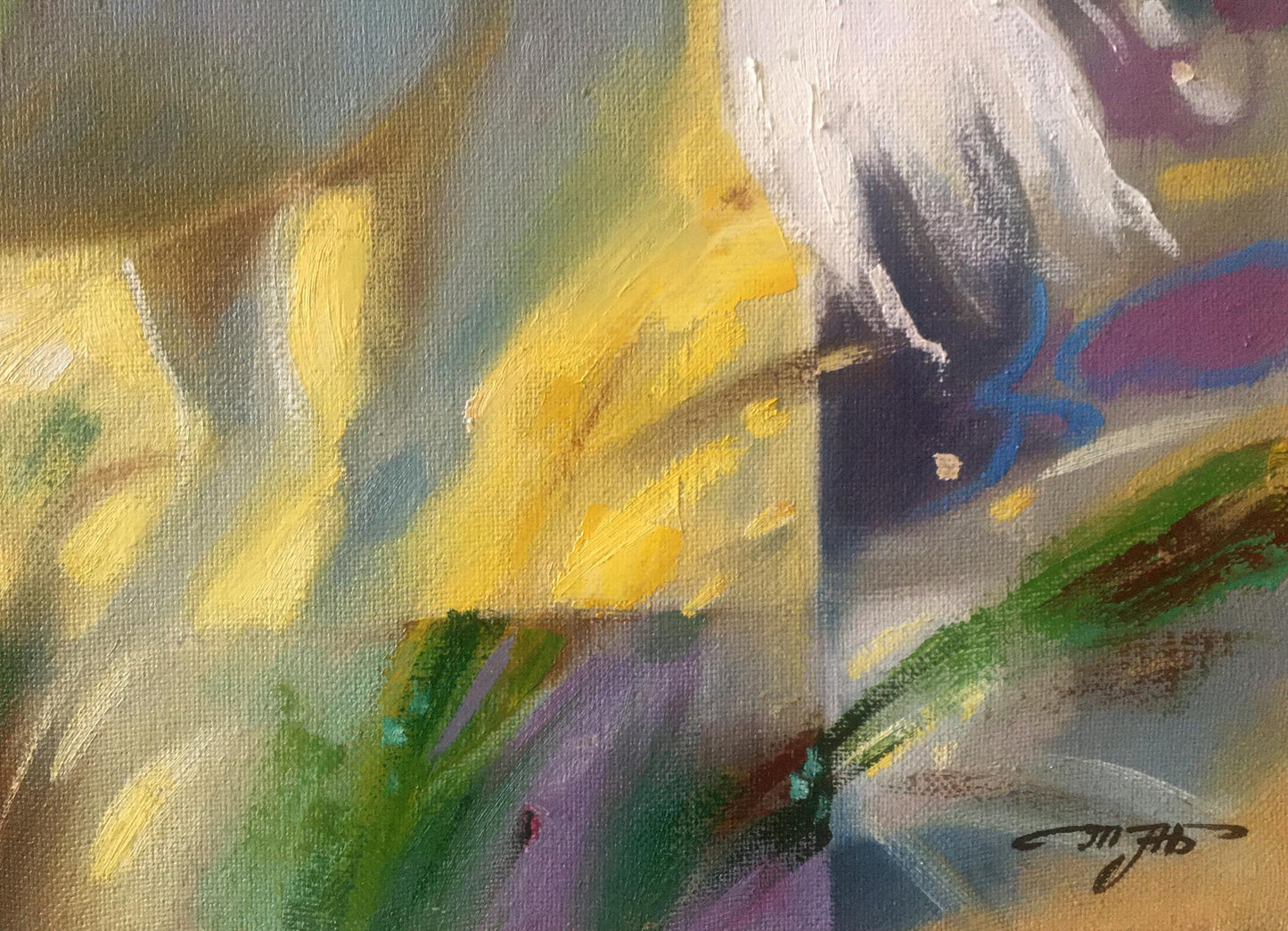Abstract oil painting Horses Anatoly Borisovich Tarabanov