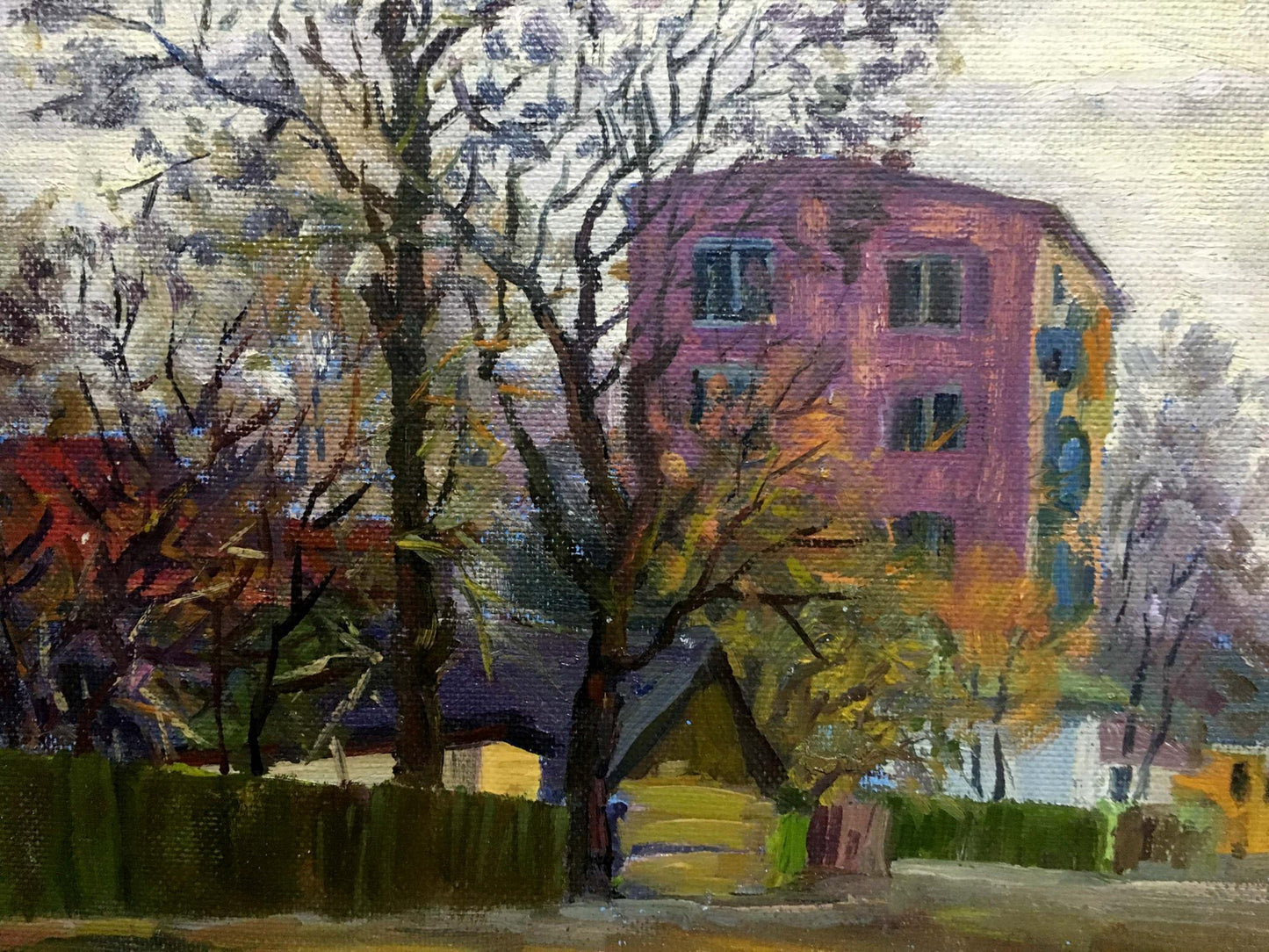 Konotop street oil painting Ivanenko Mikhail Aleksandrovich