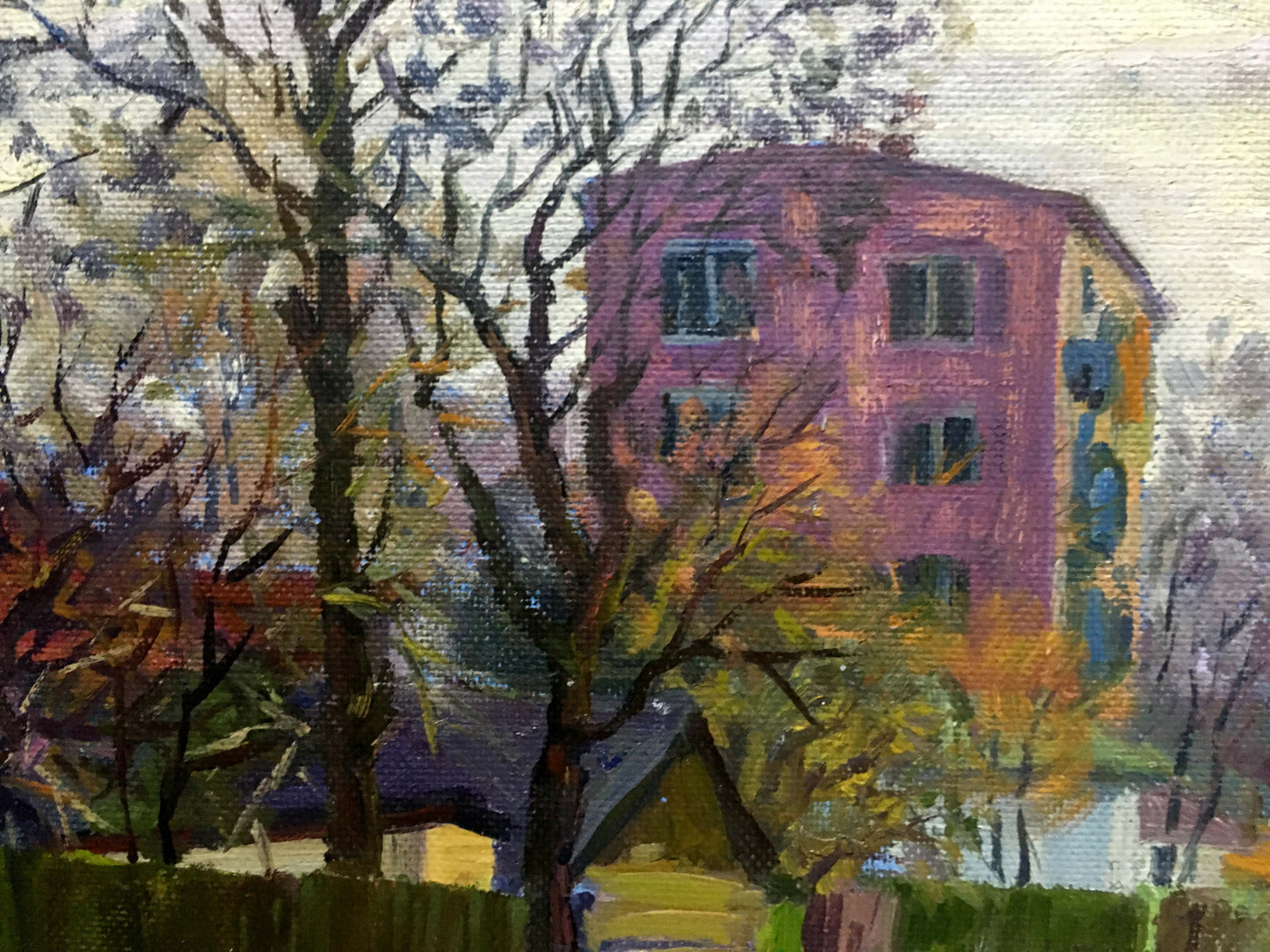 Konotop street oil painting Ivanenko Mikhail Aleksandrovich